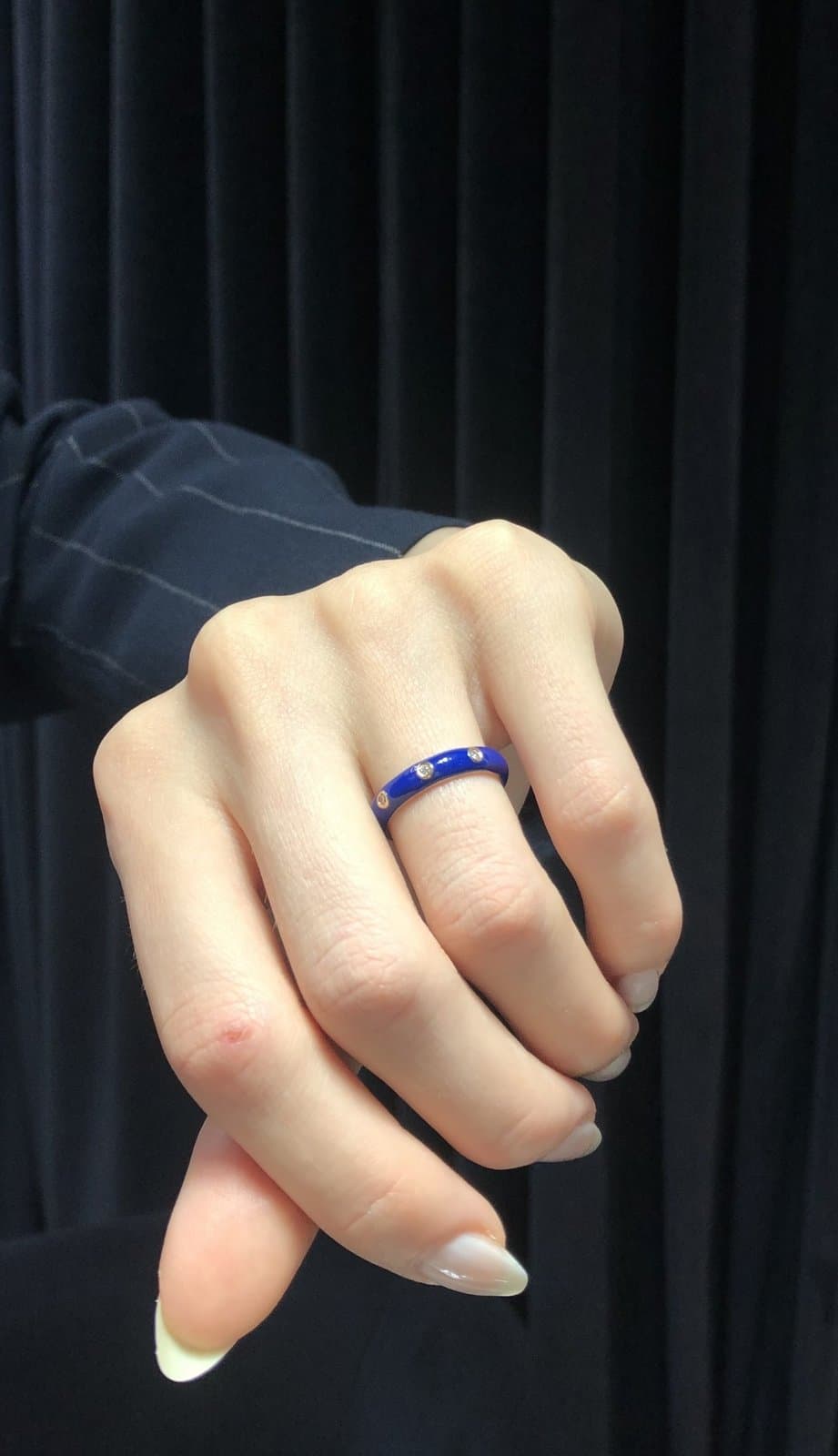 0.03ct Pırlantalı Mine Altın Yüzük — 3. görünüm