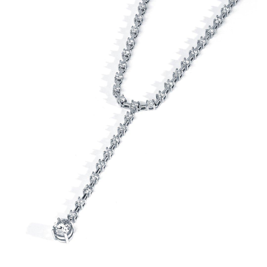 18K 3.30 ct F / VS Pırlanta Düğün Kolye — 3. görünüm