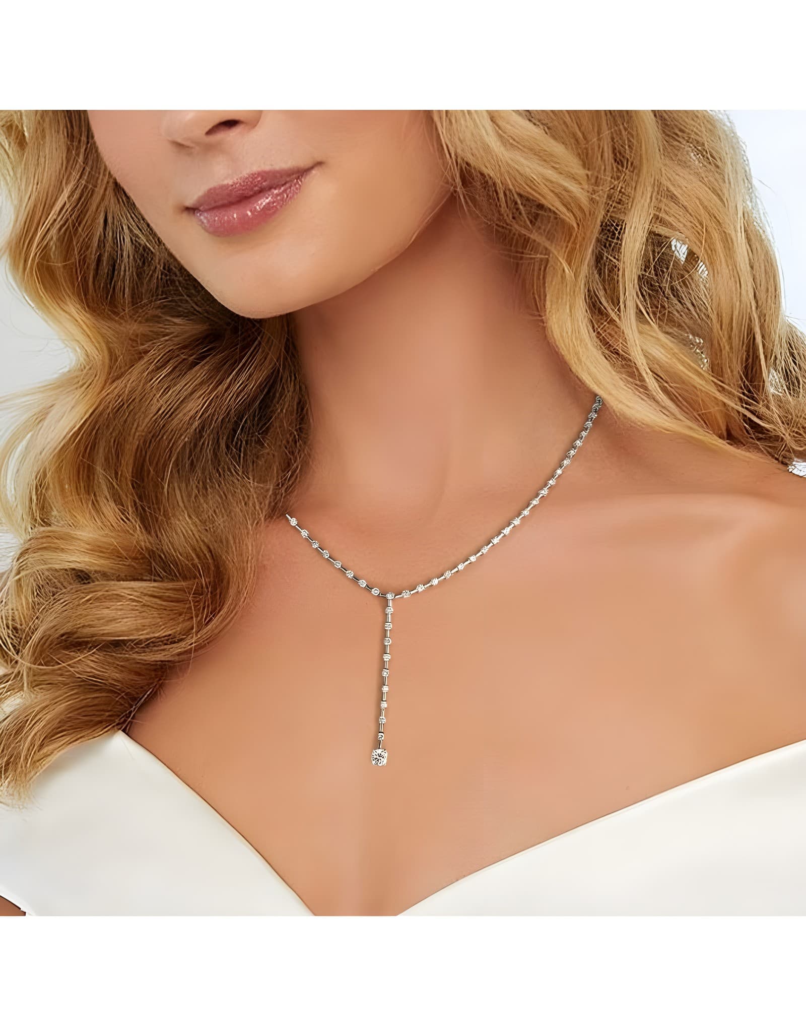 18K 3.30 ct F / VS Pırlanta Düğün Kolye — 2. görünüm