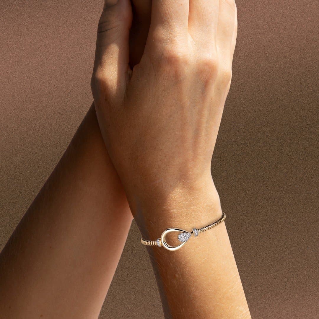 Bottega 0.25 ct F / VS Pırlantalı Altın Bileklik — 3. görünüm
