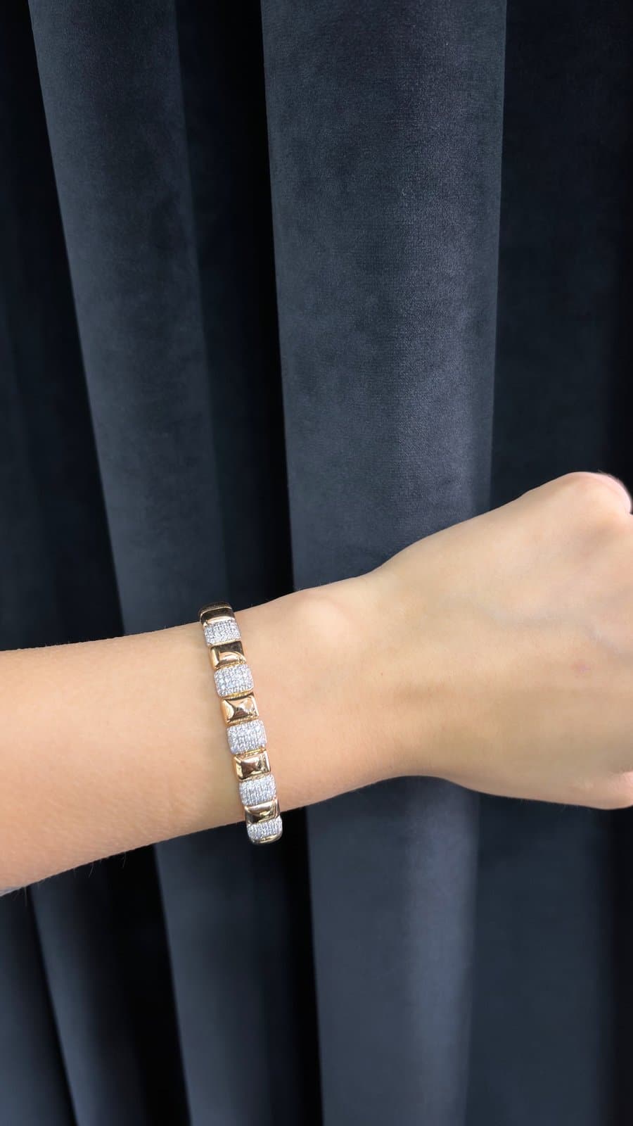 0.50 ct F / VS Pırlantalı Altın Bileklik — 2. görünüm
