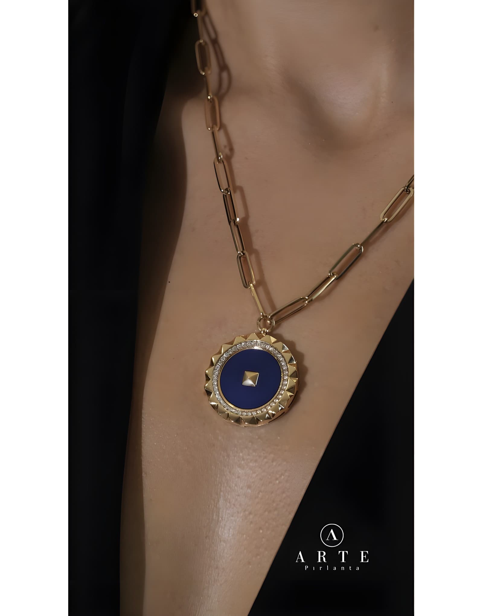 0.50ct Pırlantalı Altın Stil Kolye — 2. görünüm