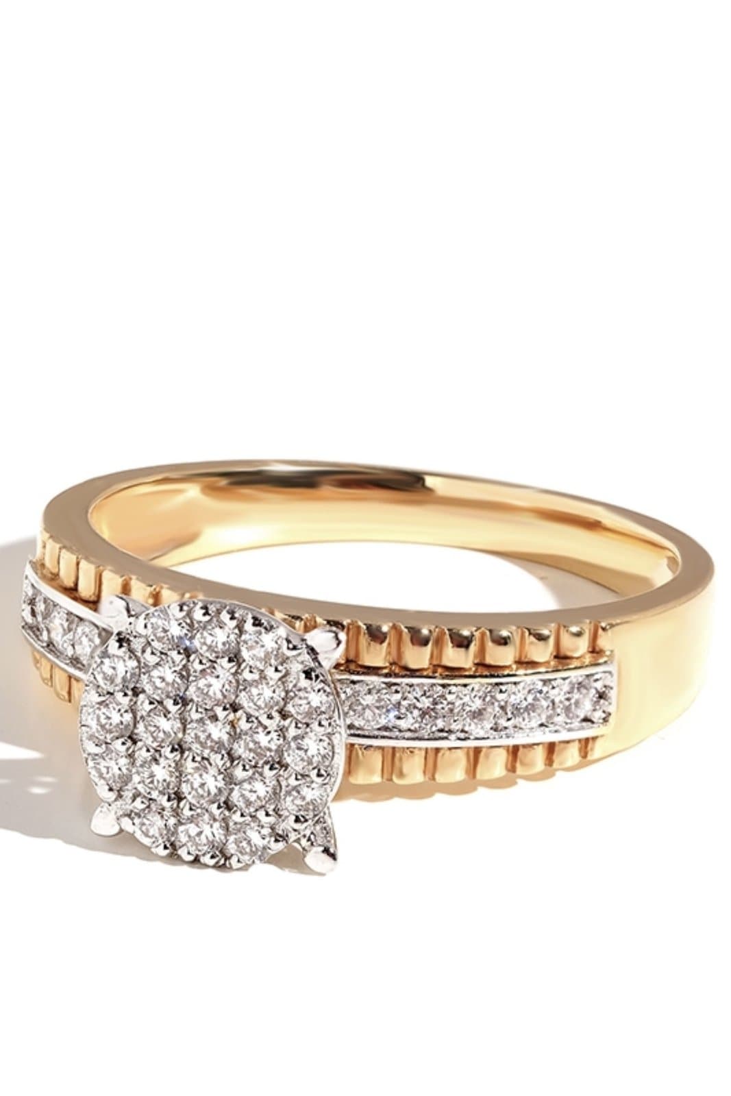 0.40 ct F / VS Pırlantalı Altın Stil Yüzük — 3. görünüm