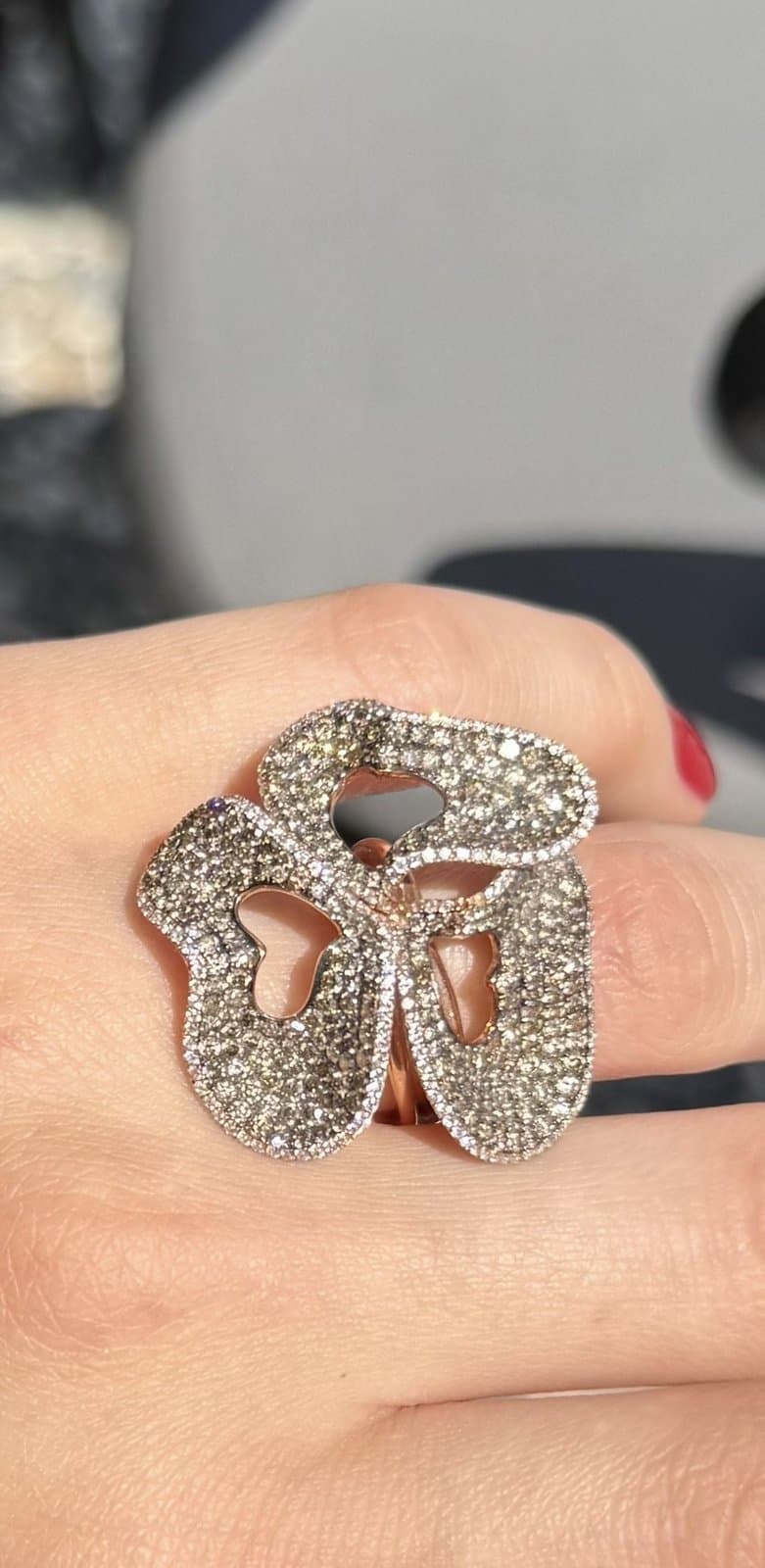 3,62ct Brown Diamond 0,73 ct F / VS Pırlantalı Altın Yüzük — 4. görünüm