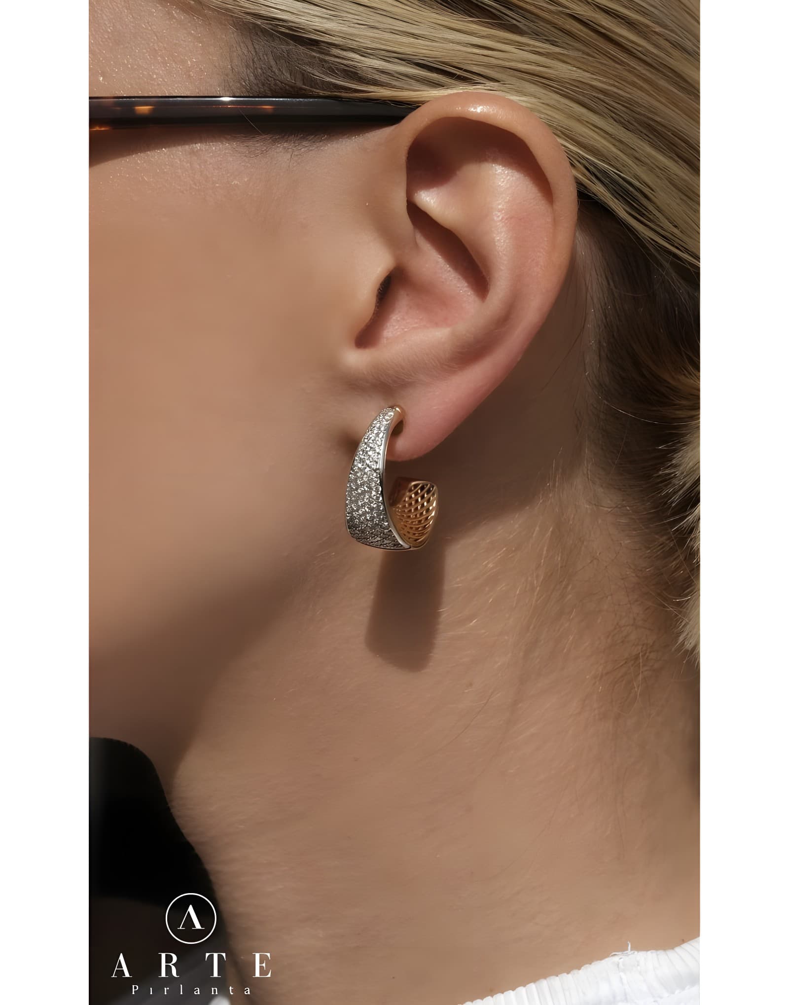 1,59ct F VS Pırlantalı Küpe