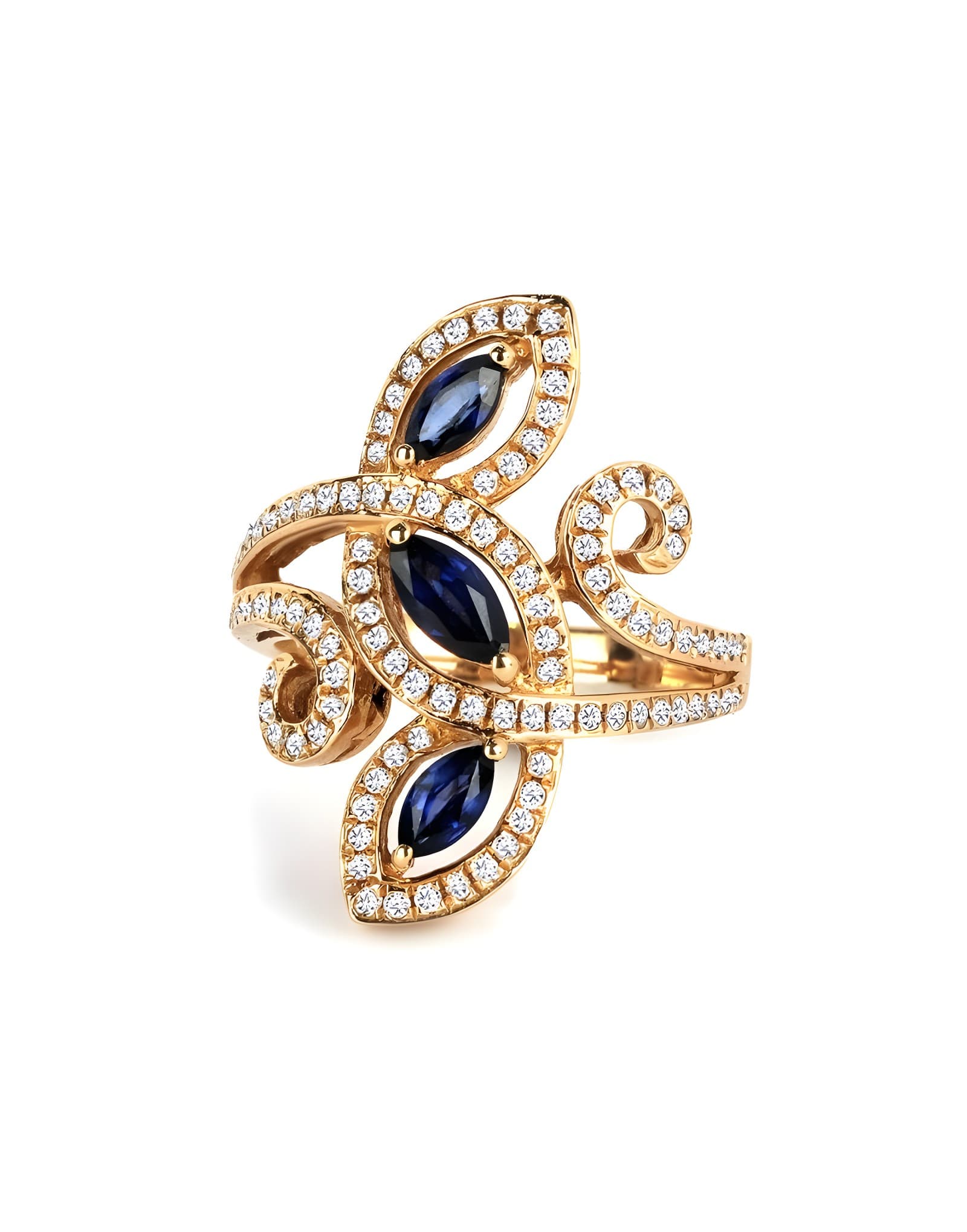 0,70ct SFR 0,40ct Pırlantalı Altın Yüzük