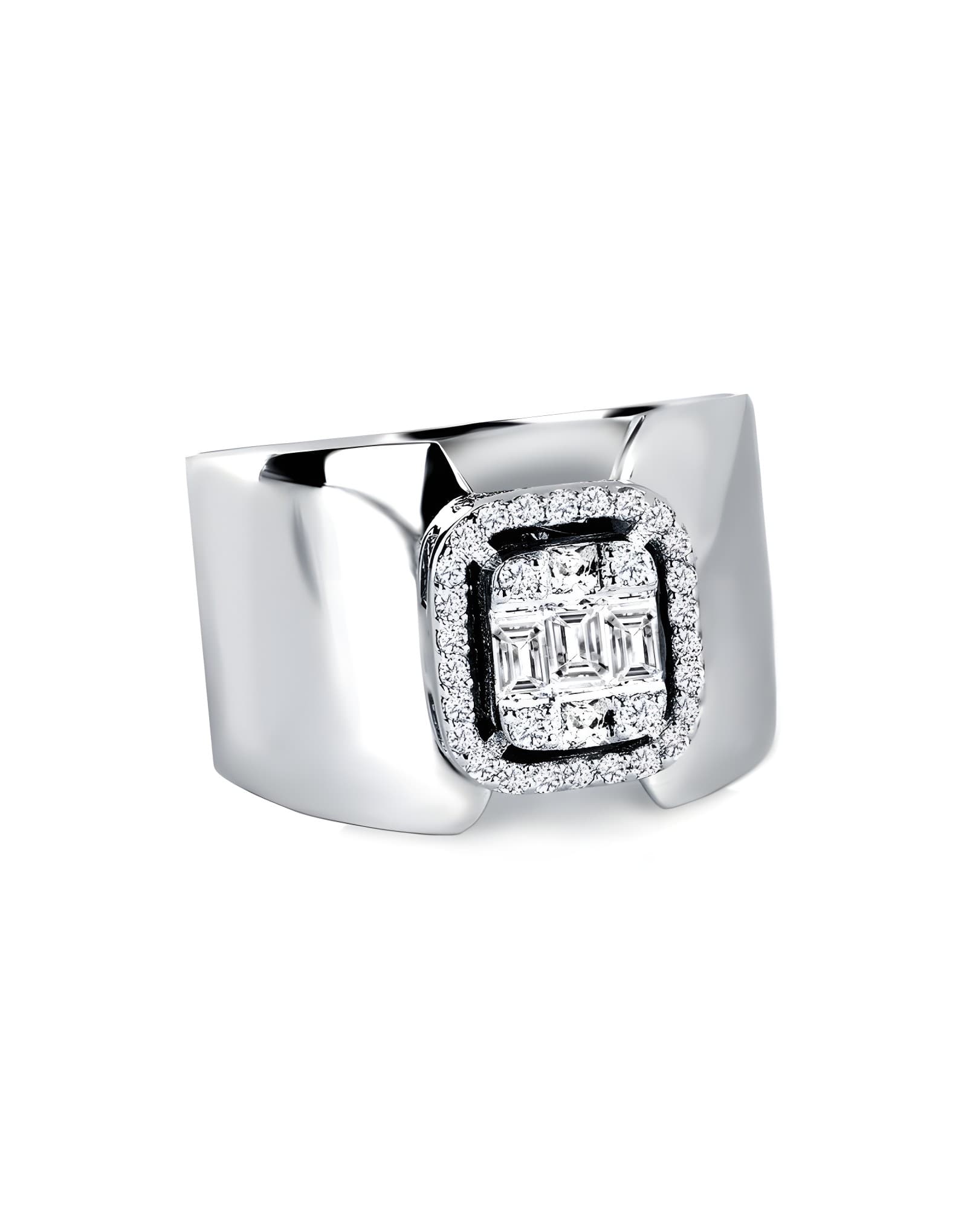 0,40 ct F / VS Pırlantalı Baget Yüzük