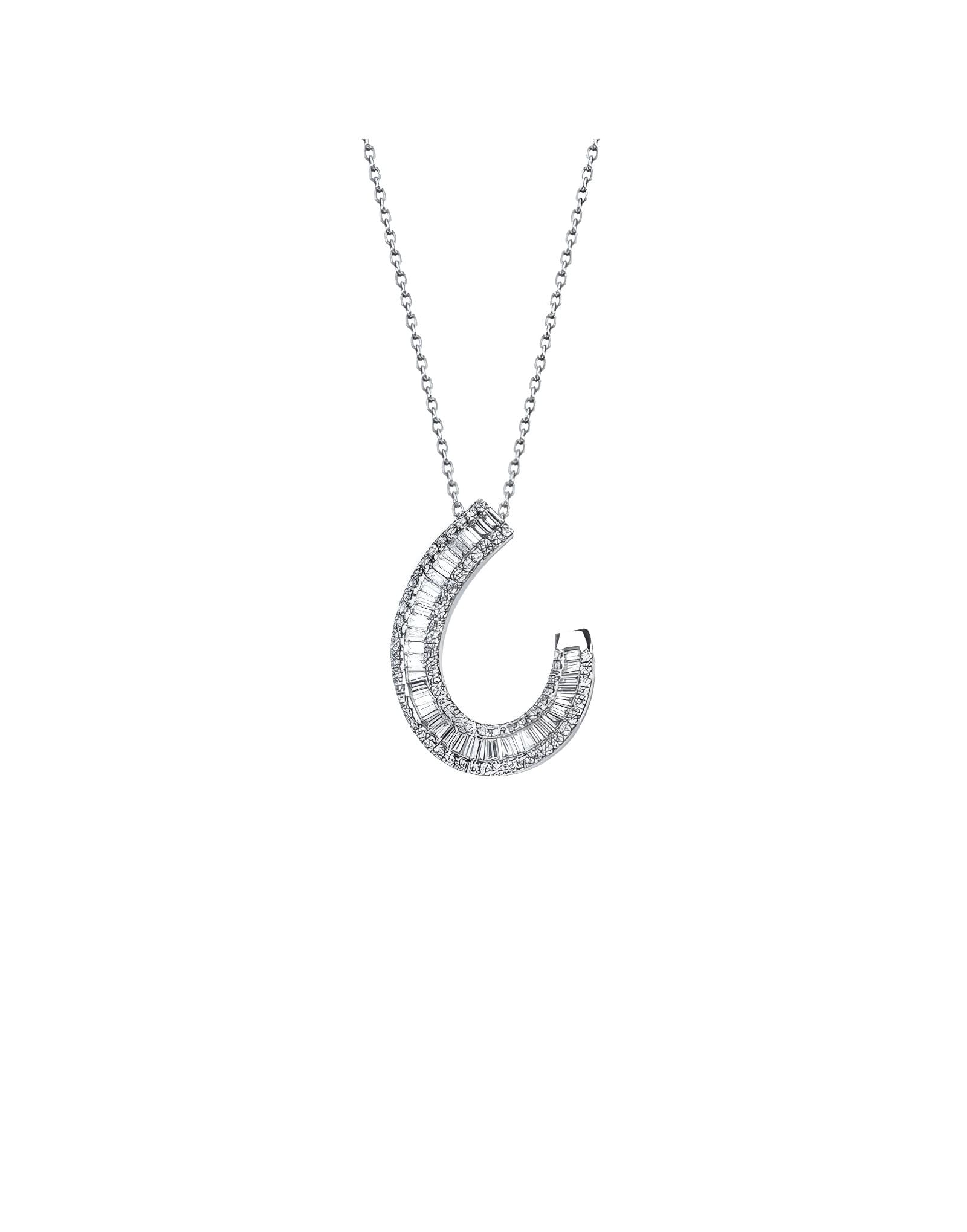 1,00ct F VS Baget Pırlantalı Kolye
