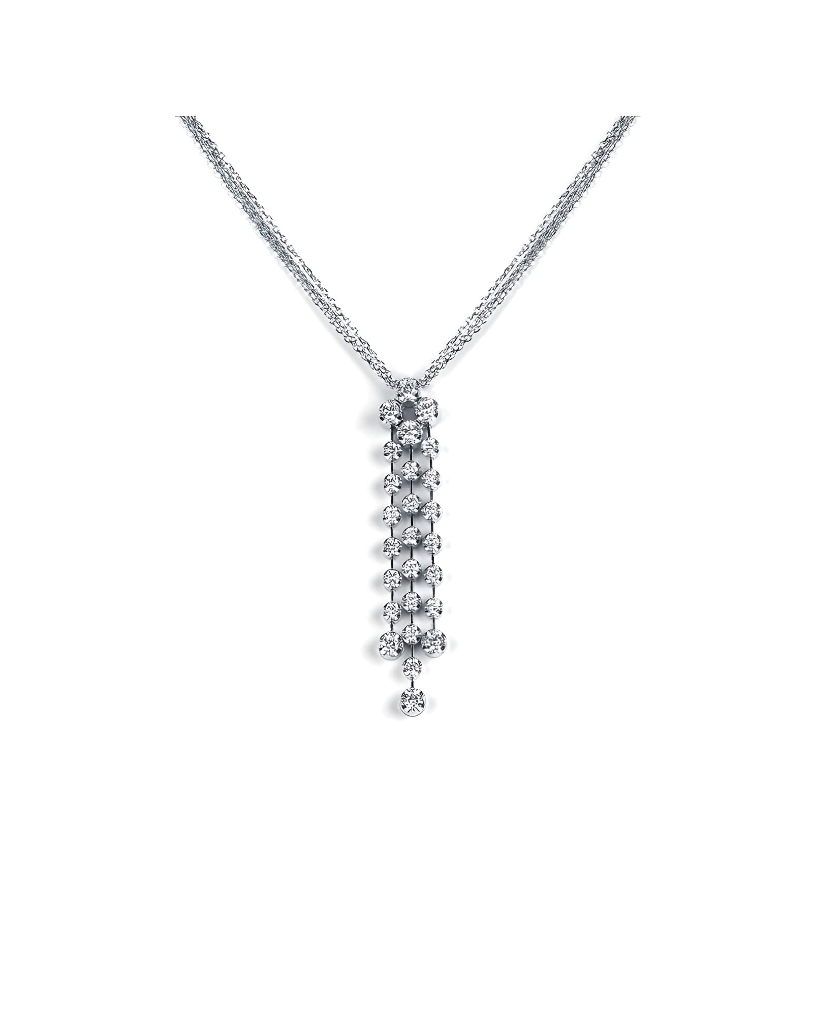0,95ct G SI Pırlantalı Sallantılı Kolye