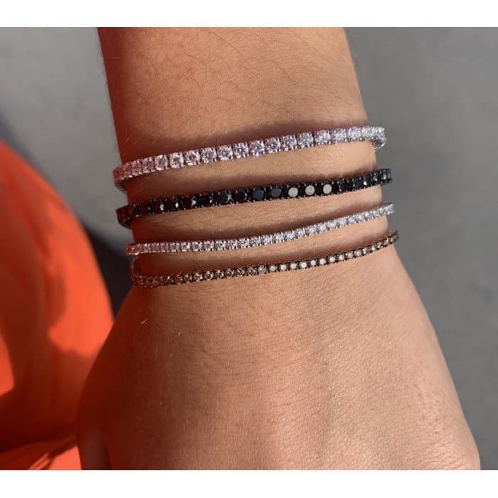 2.01ct Brown Pırlanta Tenis Bileklik — 3. görünüm