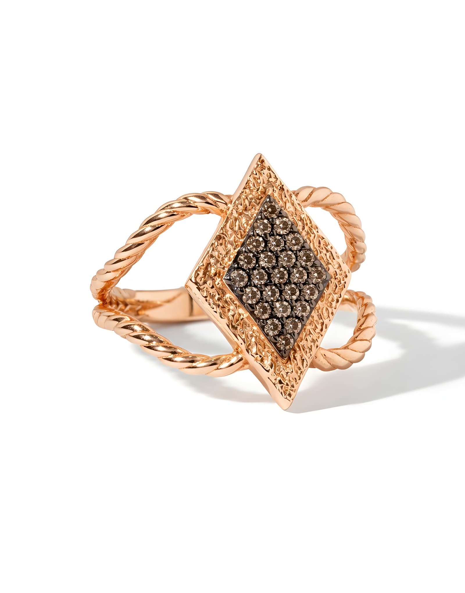 BROWN DIAMOND 0.15CT PIRLANTA ALTIN YÜZÜK