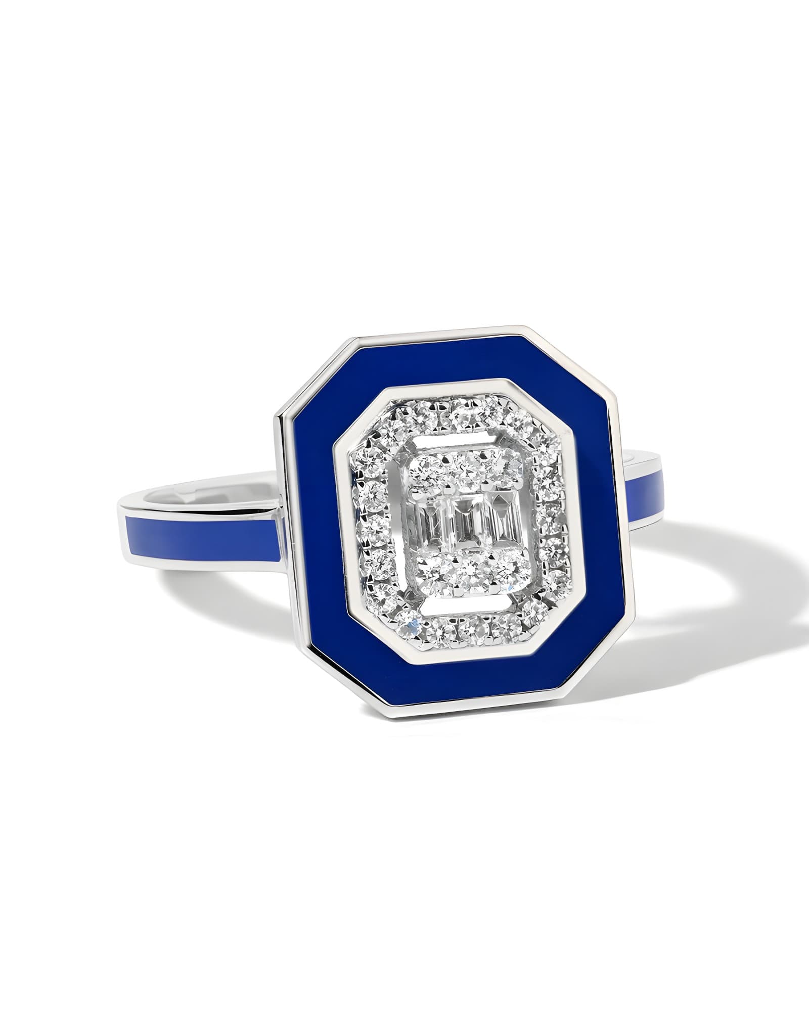 BLUE BAGUETTE 0.22CT PIRLANTA YÜZÜK