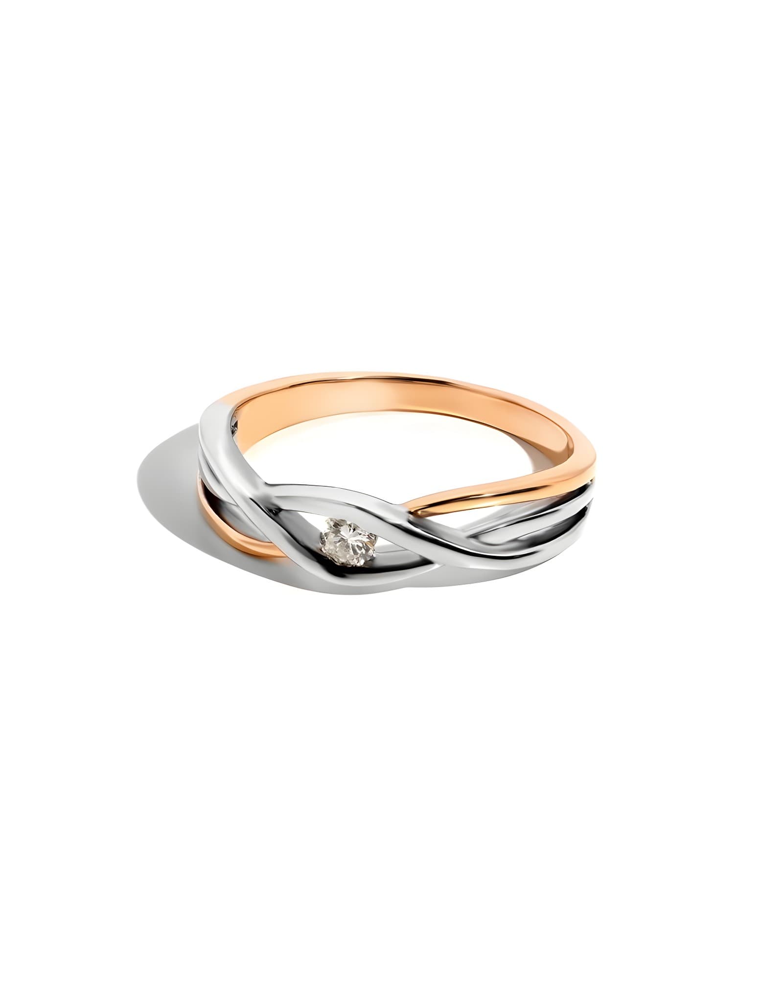 0.10ct Pırlantalı Altın Yüzük