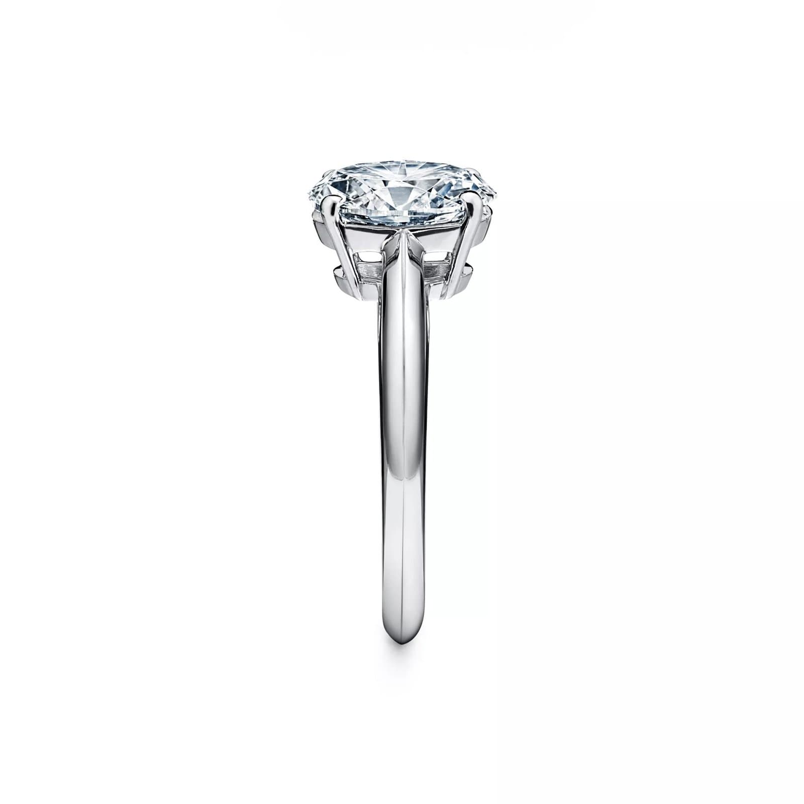 HRD SERTİFİKALI OVAL KESİM 1.00 CT F RENGİ PIRLANTA TEKTAŞ YÜZÜK — 3. görünüm