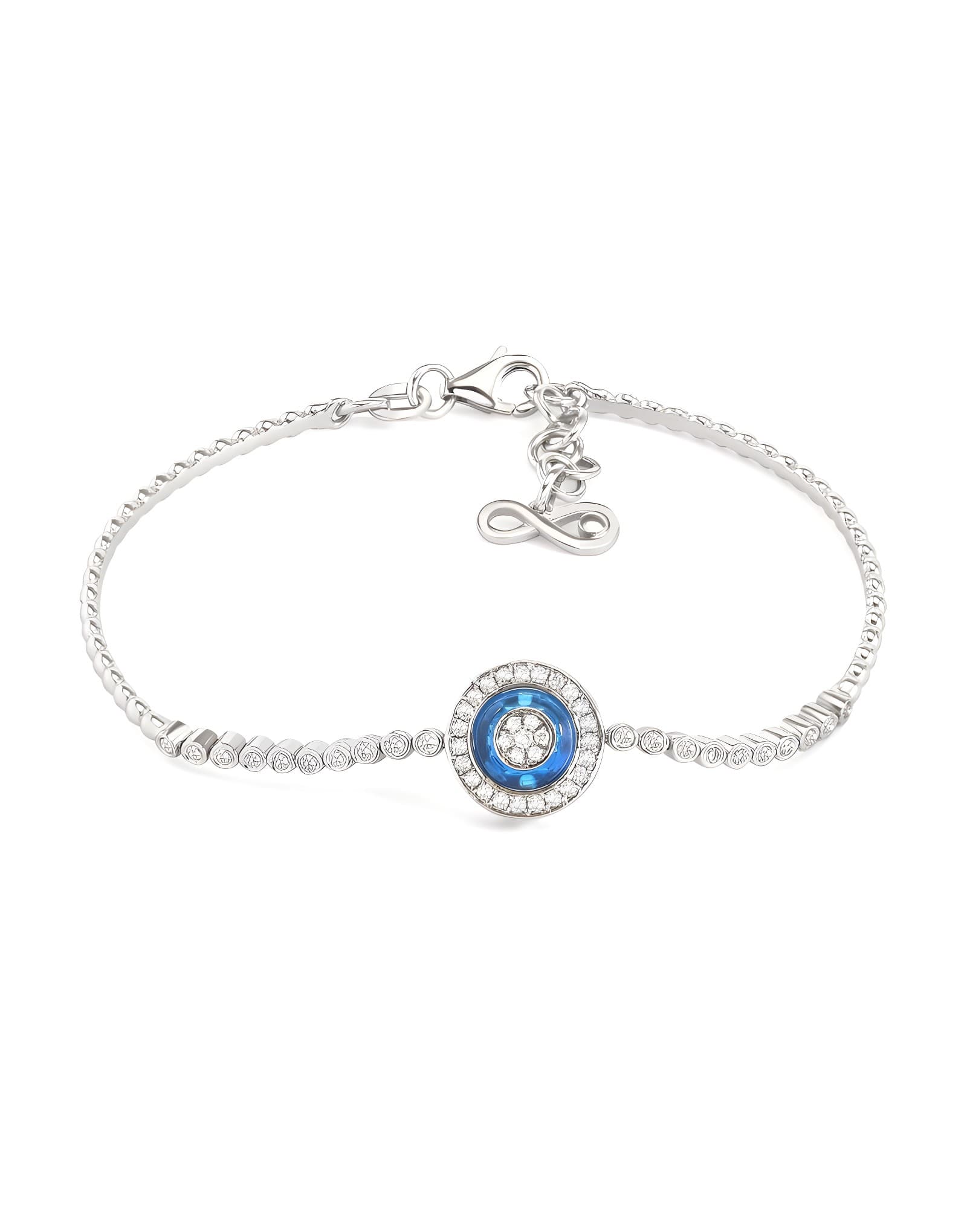 0.48ct Pırlanta Cam Göz Bileklik