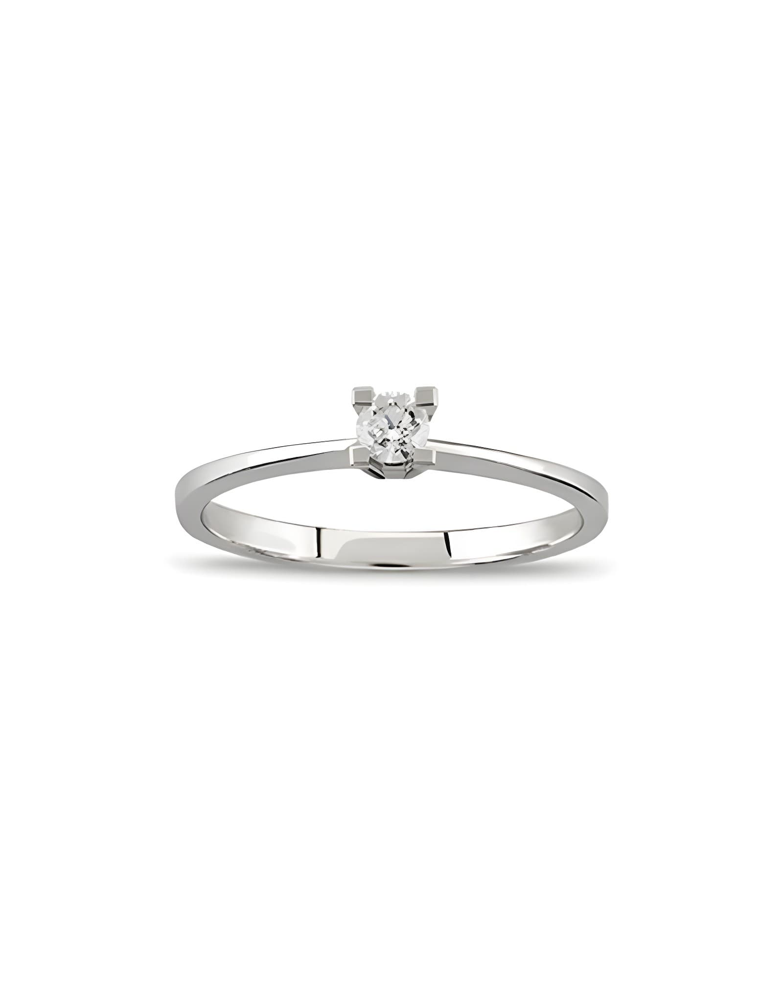 0.13ct G Rengi SI Tektaş Pırlanta Yüzük