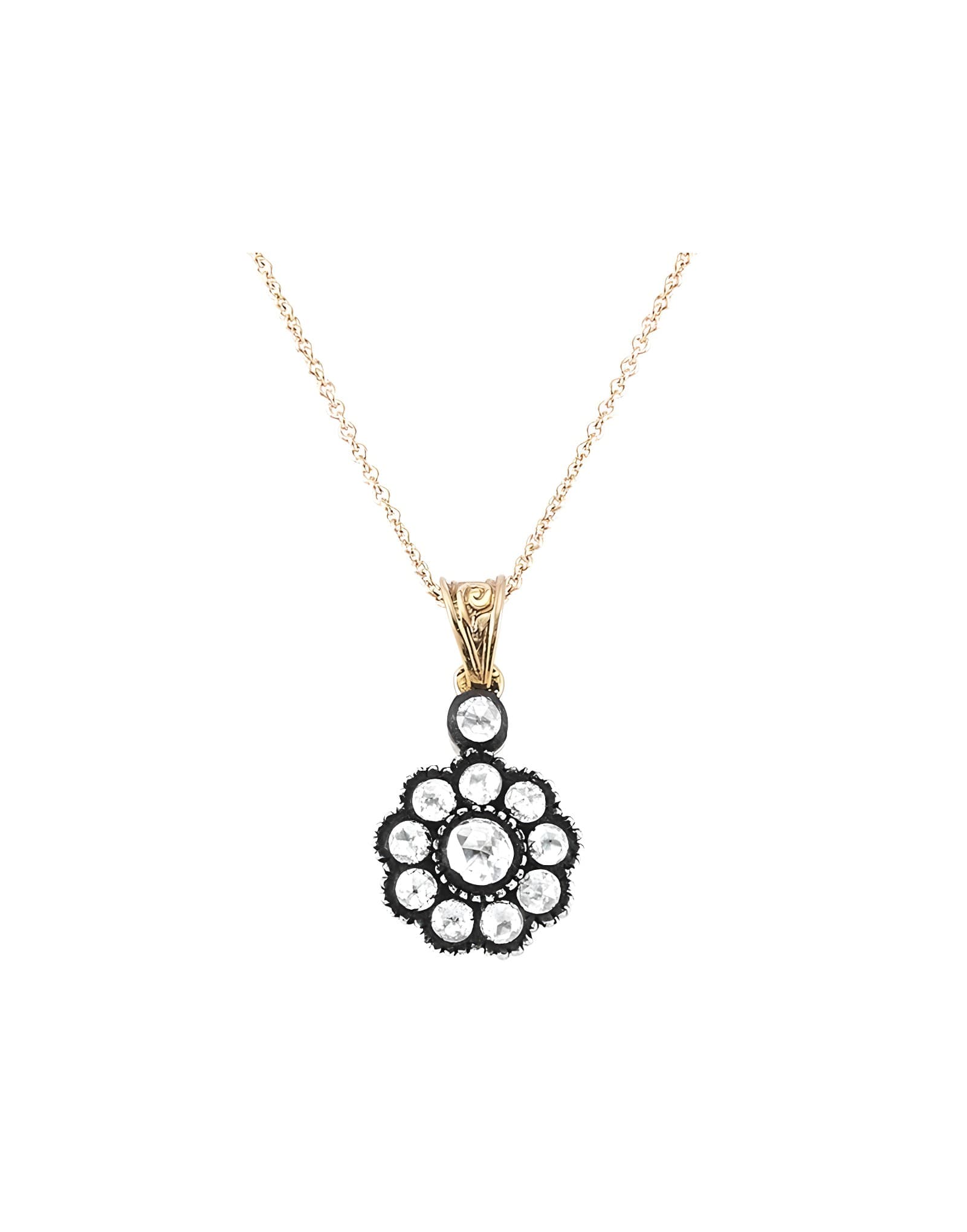 1.00ct Gül Elmas Kolye