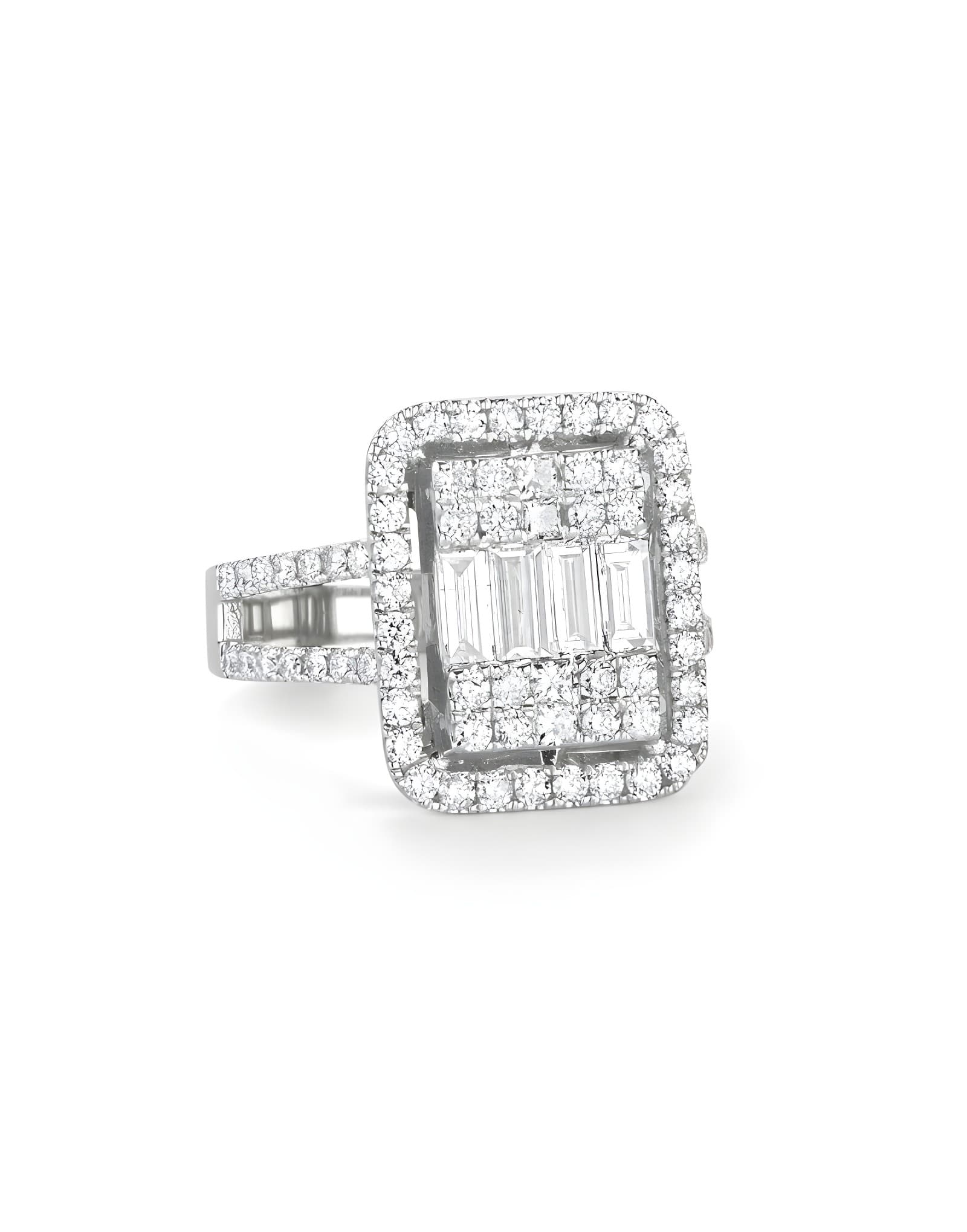 Ultra Mega 1.40ct F Rengi Baget Yüzük