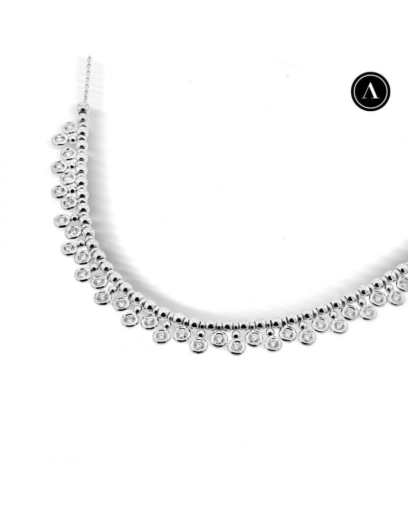 1.30ct Pırlanta Choker Kolye