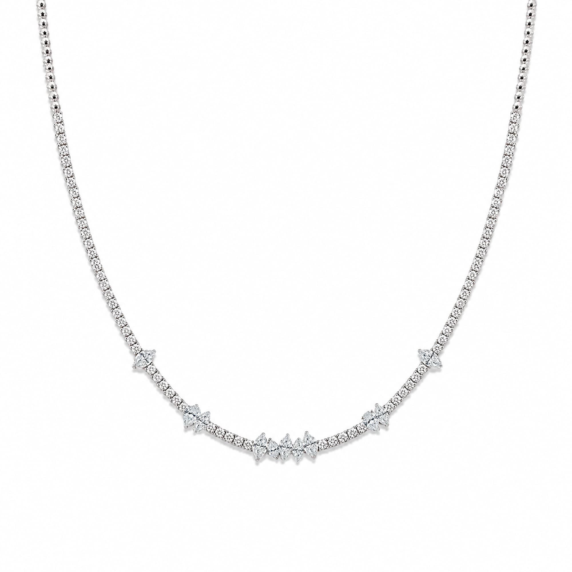 3.30ct Markiz Damla Pırlantalı Kolye