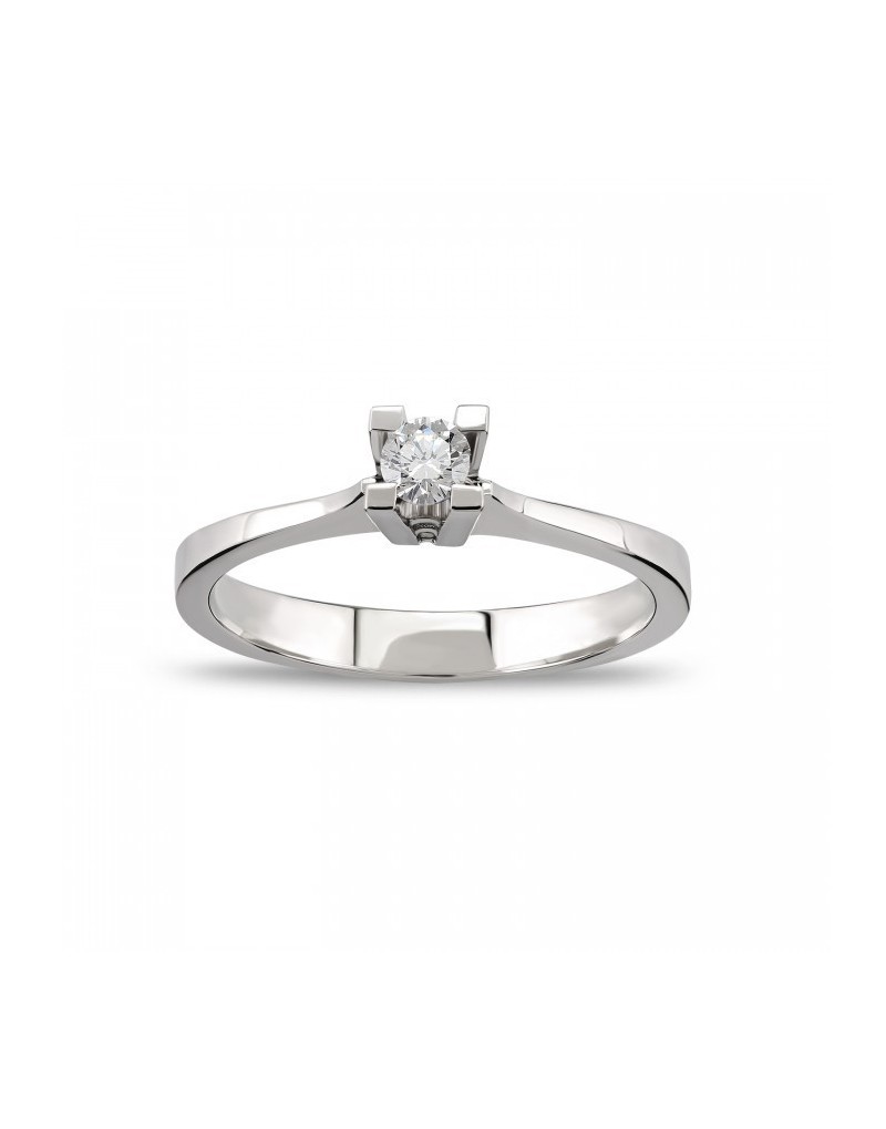 0.40ct  F Color Solitaire Diamond Ring