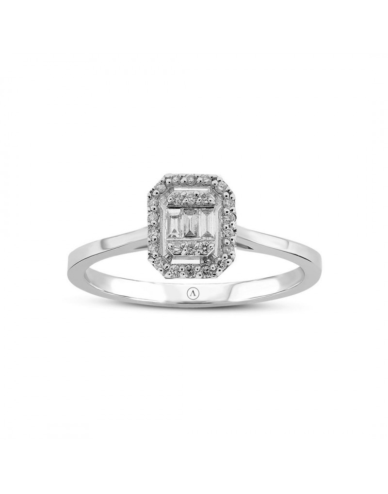 0.30ct F Rengi Baget Pırlanta Yüzük 0.30ct F Rengi Baget Pırlanta Yüzük