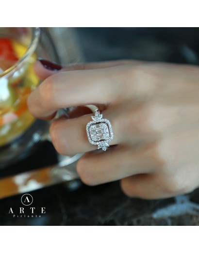 Arte Baguette Diamond Ring