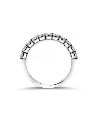 0.75ct F Color Diamond Halftour Ring