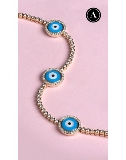 1.40ct F Color Diamond Eye Bracelet