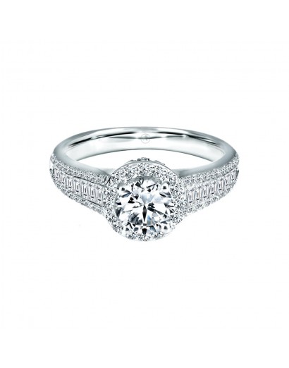 1.00ct F Color Diamond Solitaire Ring
