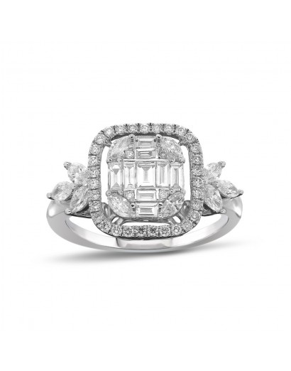 Arte Baguette Diamond Ring