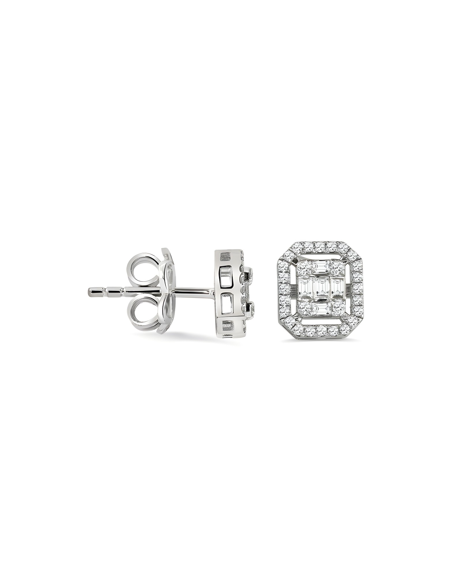 0.70ct F Rengi Baget Küpe
