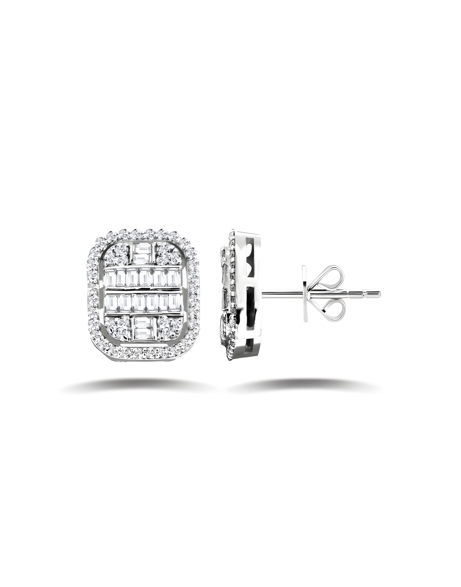 0.81ct Rena Baget Pırlanta Küpe