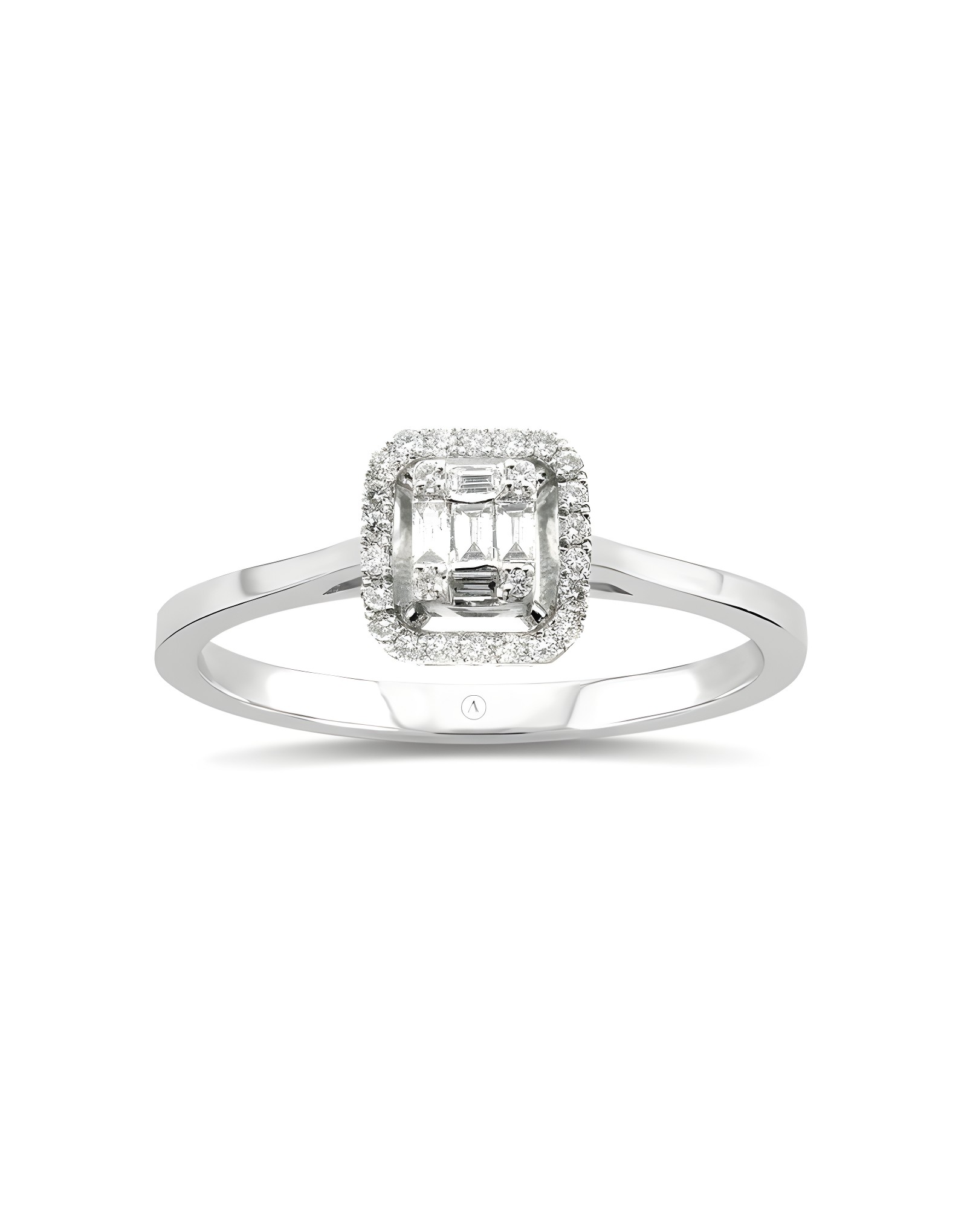 0.17ct F Rengi Baget Pırlanta Yüzük