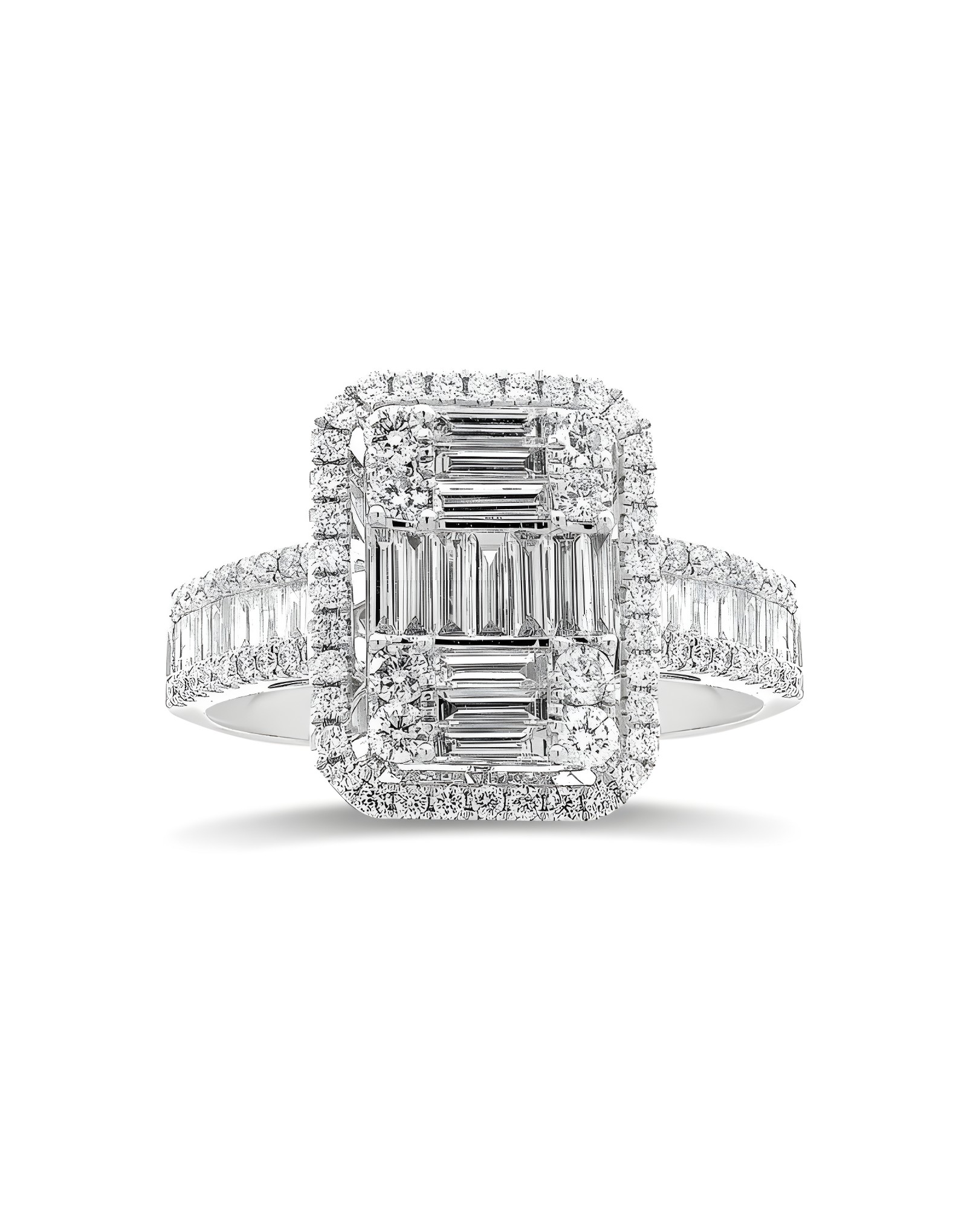 1.30ct F Rengi Baget Yüzük
