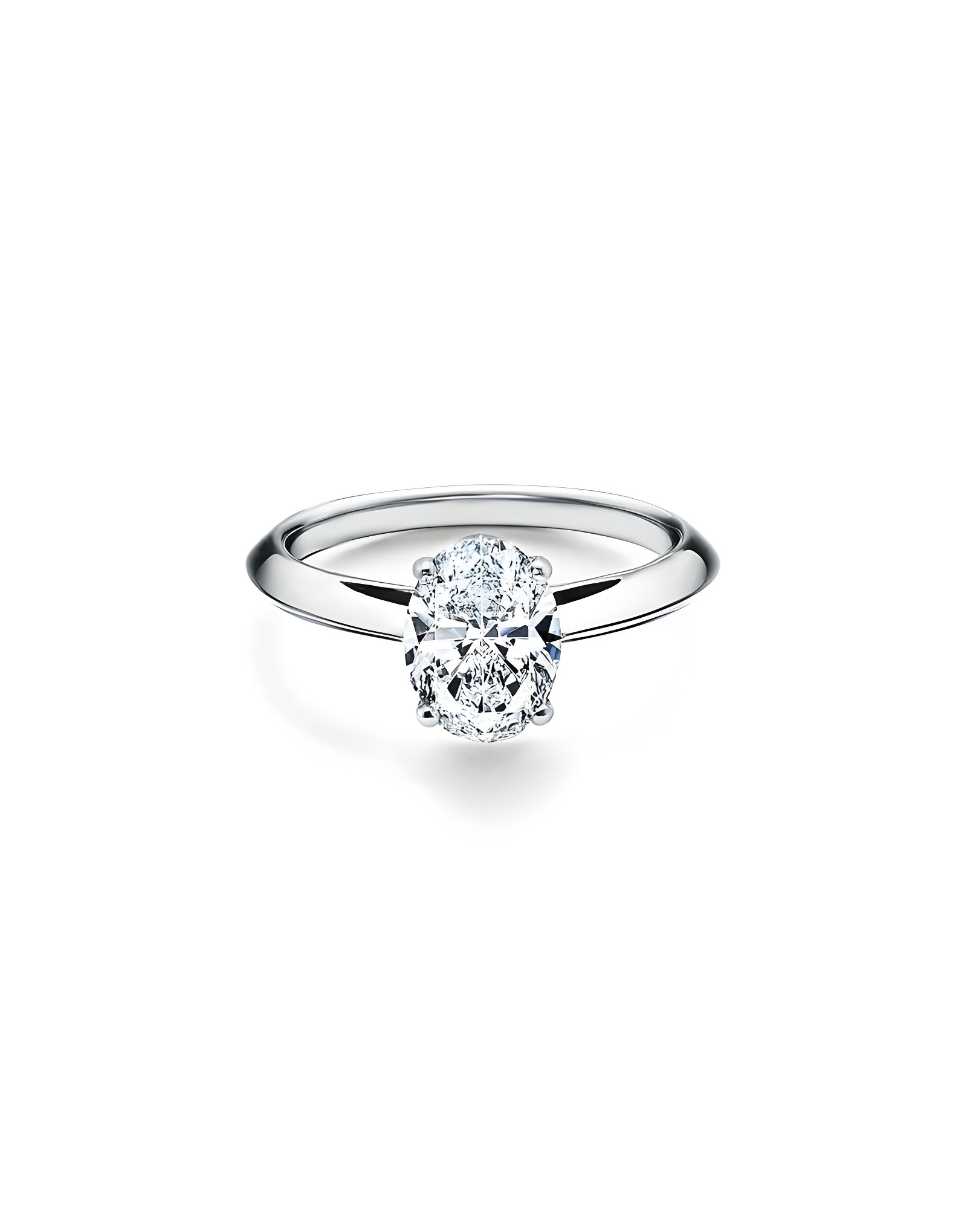 HRD Pençe Tırnak 1.00ct F Rengi Oval Tektaş