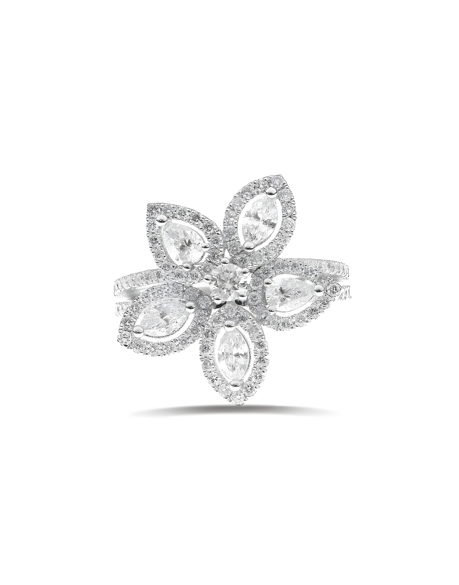 1.60ct F VS Damla Pırlantalı Yüzük