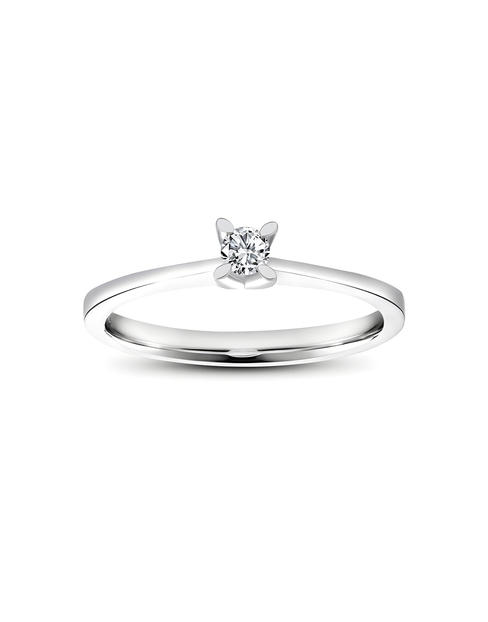 HRD SERTİFKALI 0.23ct F Rengi Pırlanta Tektaş Pırlanta Yüzük