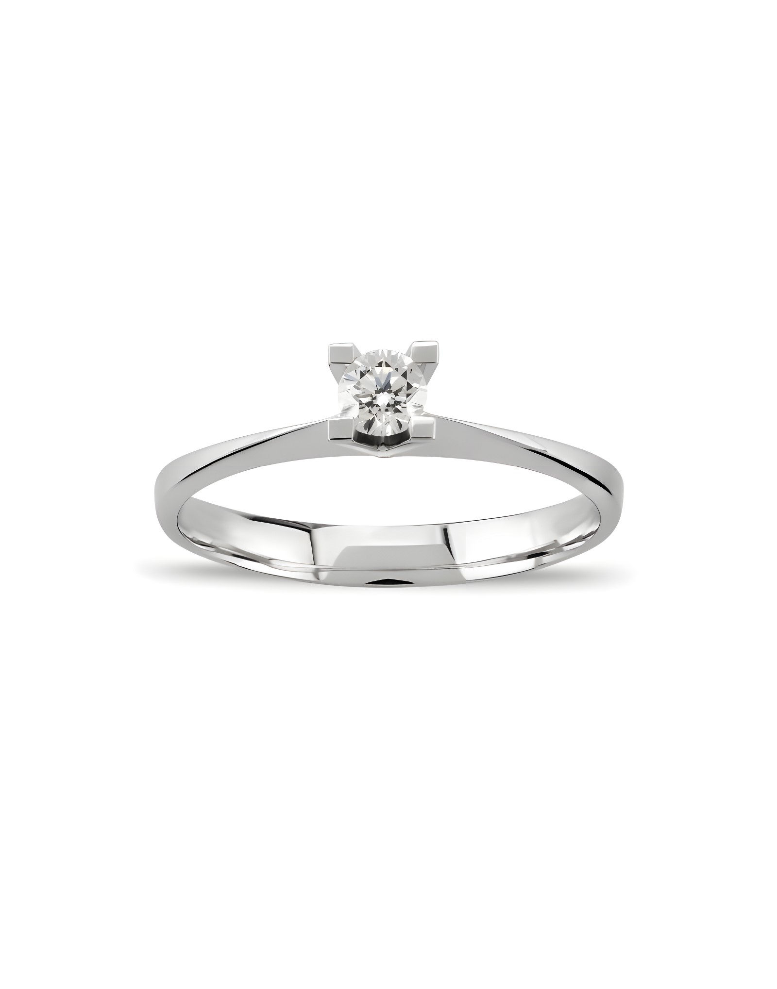 0.11ct F Rengi Pırlanta Tektaş Altın Yüzük