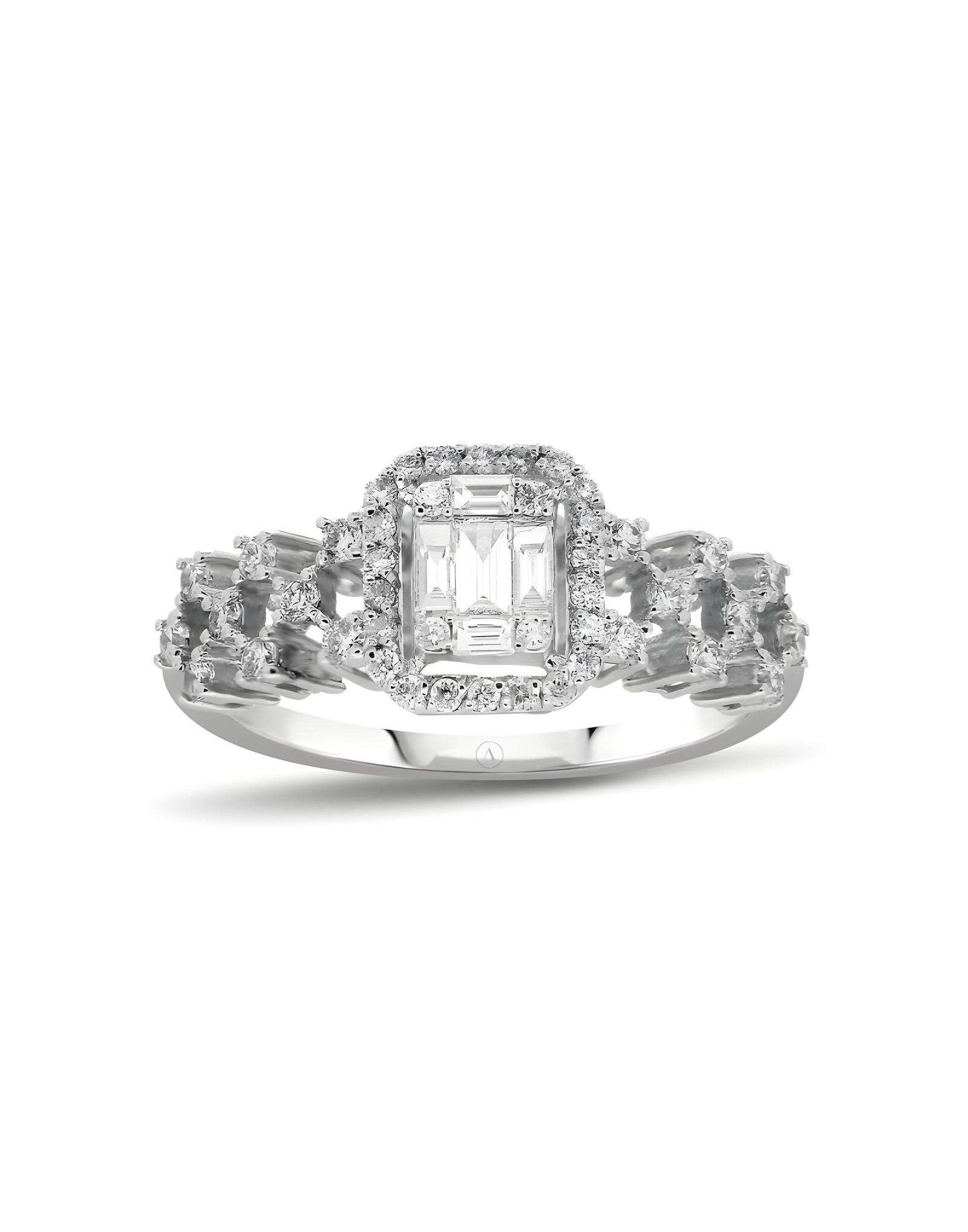 0.50ct E Rengi Baget Pırlanta Yüzük