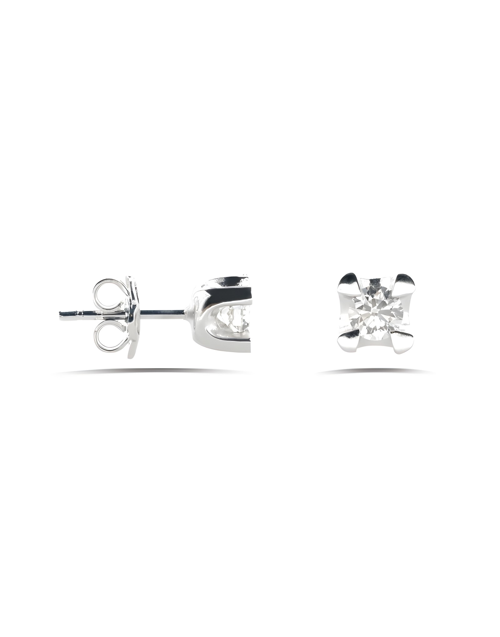 0.20ct F Rengi Damla Tırnak Küpe