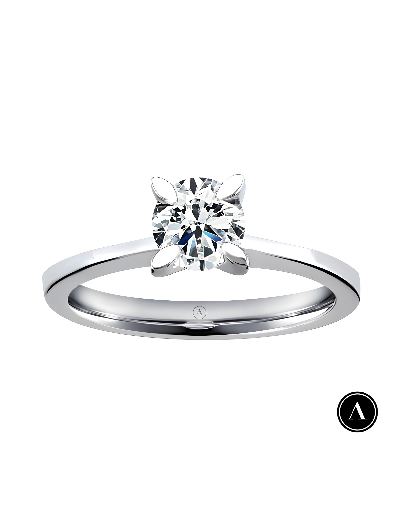 0.18ct F Rengi Pırlanta Tektaş Yüzük