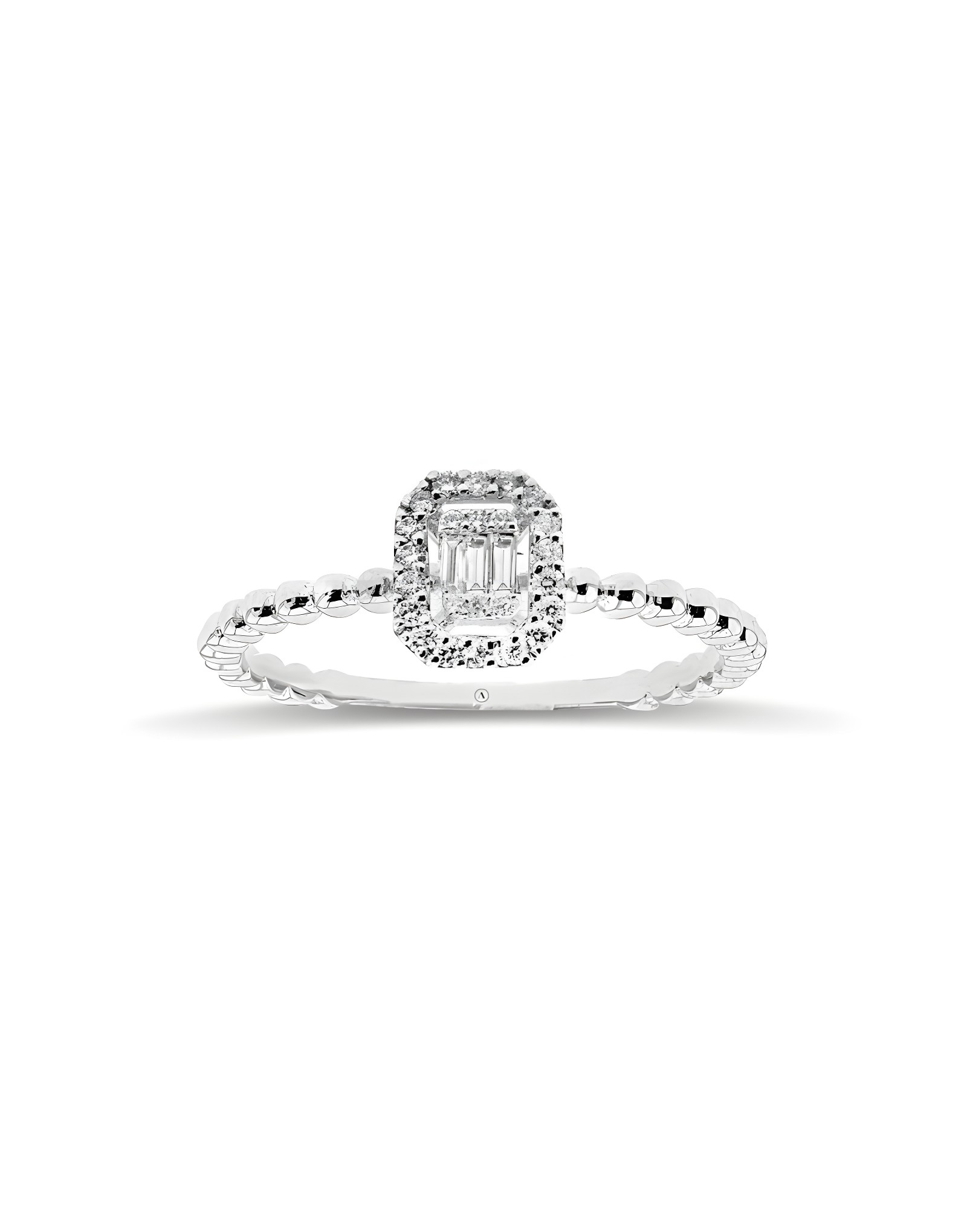 0.15ct F Rengi Baget Pırlanta Yüzük