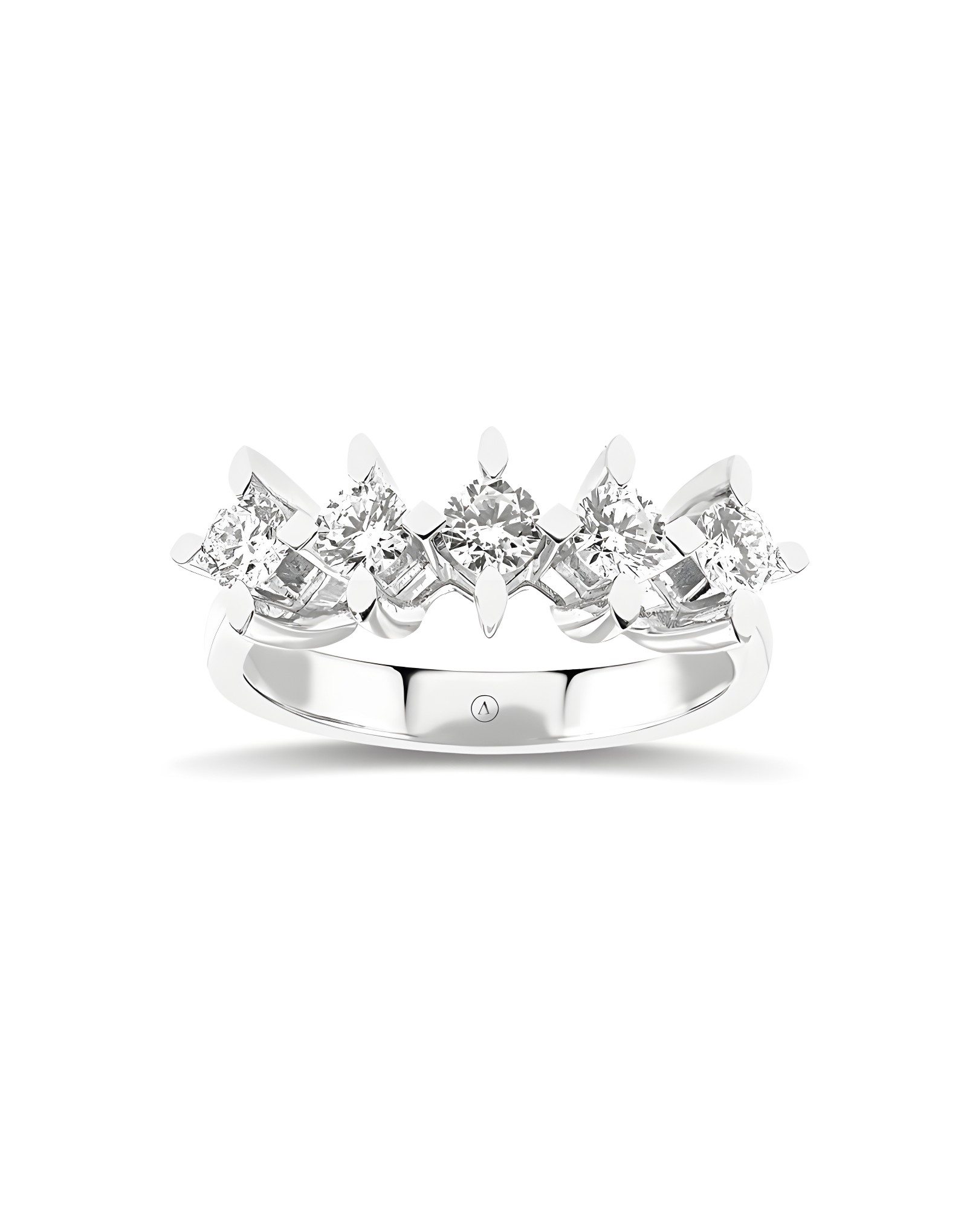 0.80ct F Rengi Pırlanta Beştaş Yüzük