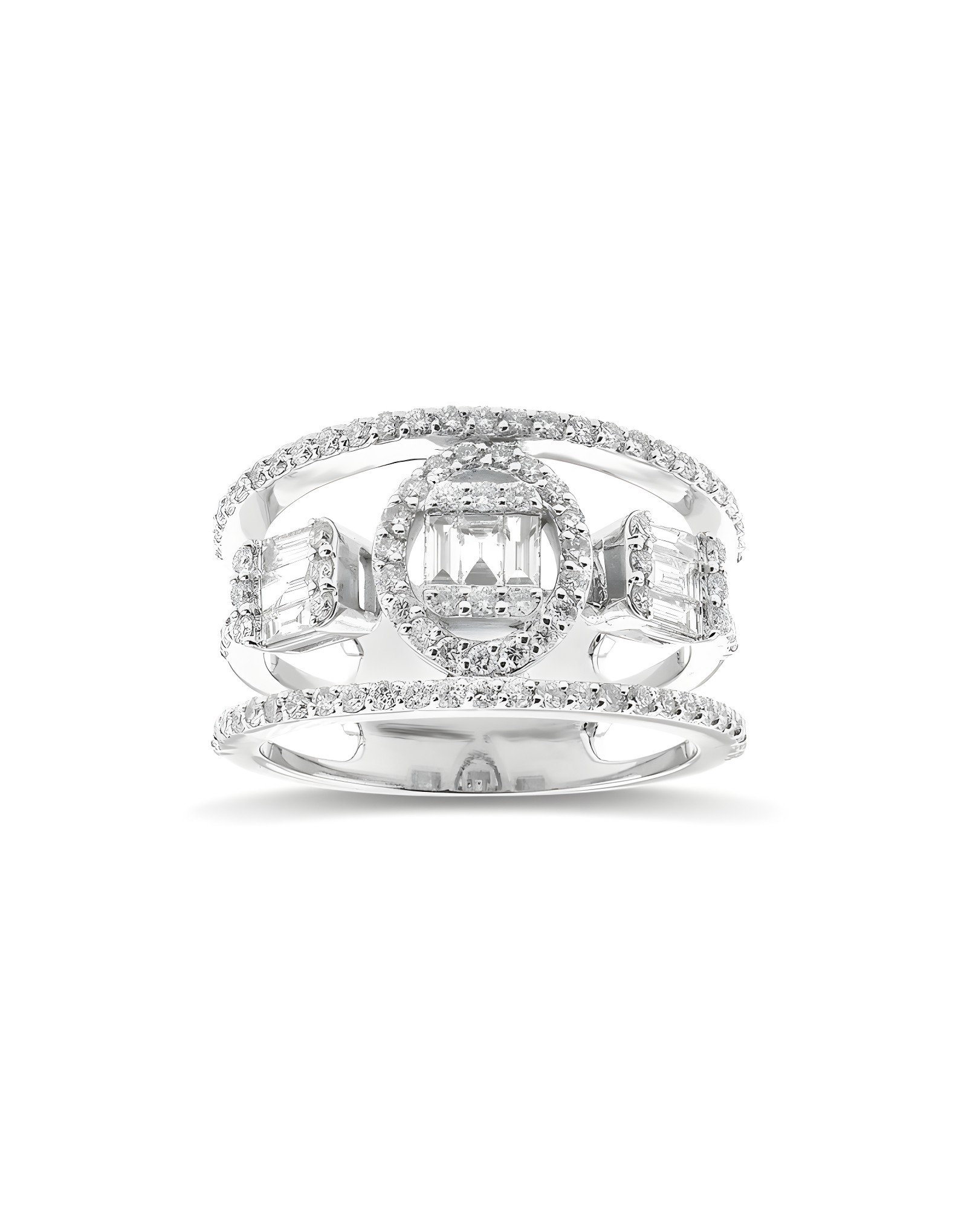 1.10ct F Rengi Baget Pırlanta Yüzük
