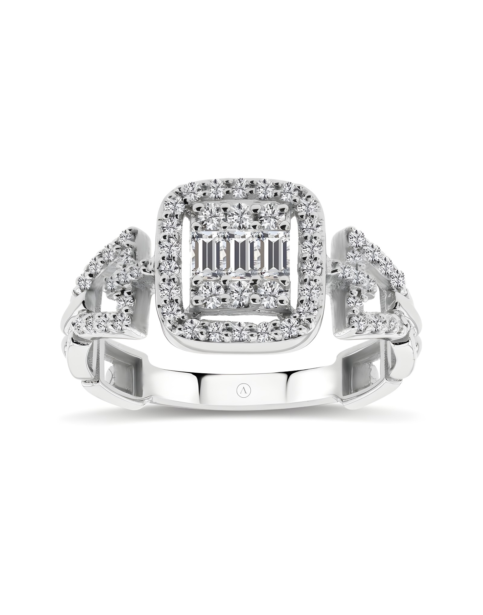 0.60ct F Rengi Baget Pırlanta Yüzük