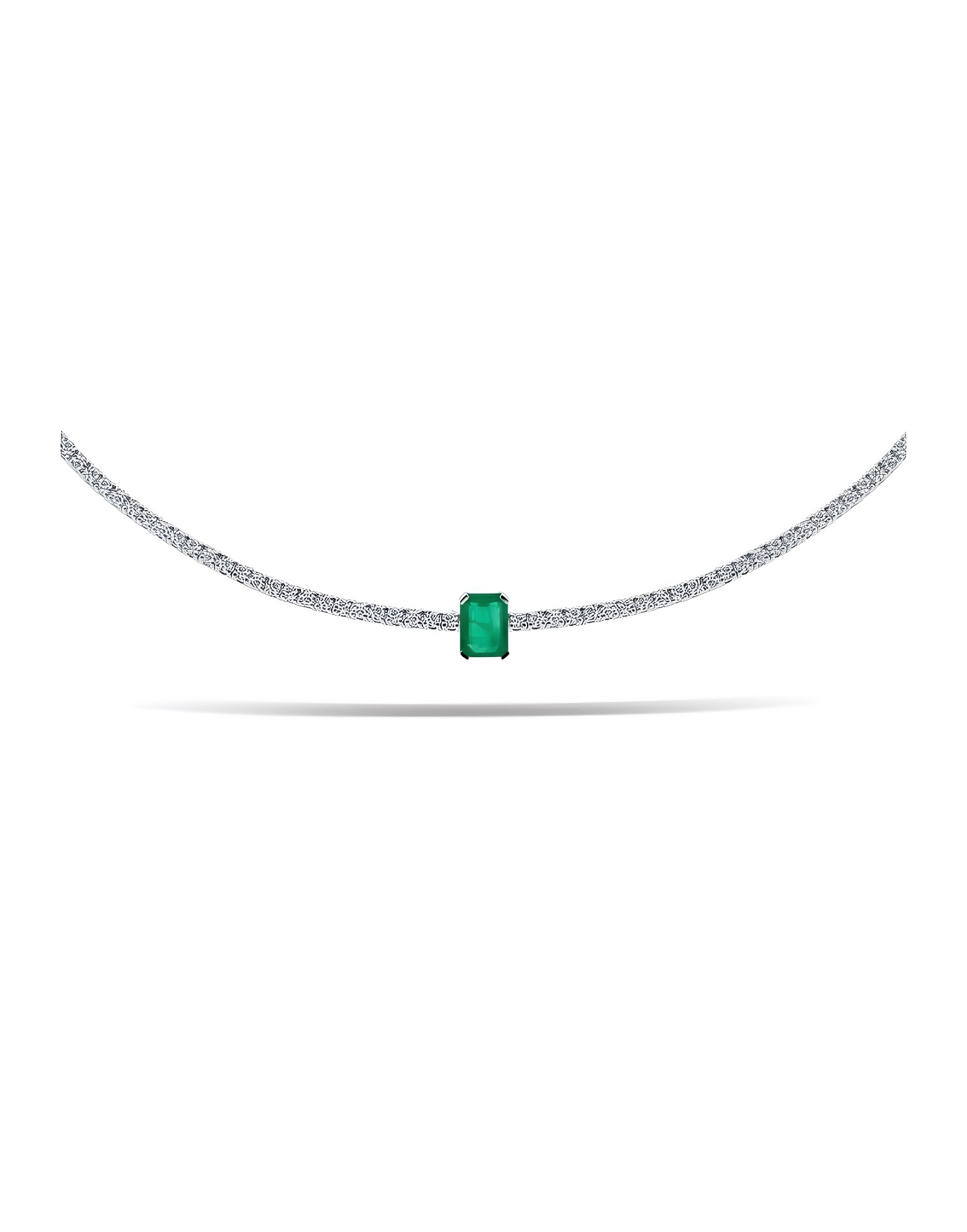 7.50 ct F Rengi Pırlanta x Zümrüt Choker