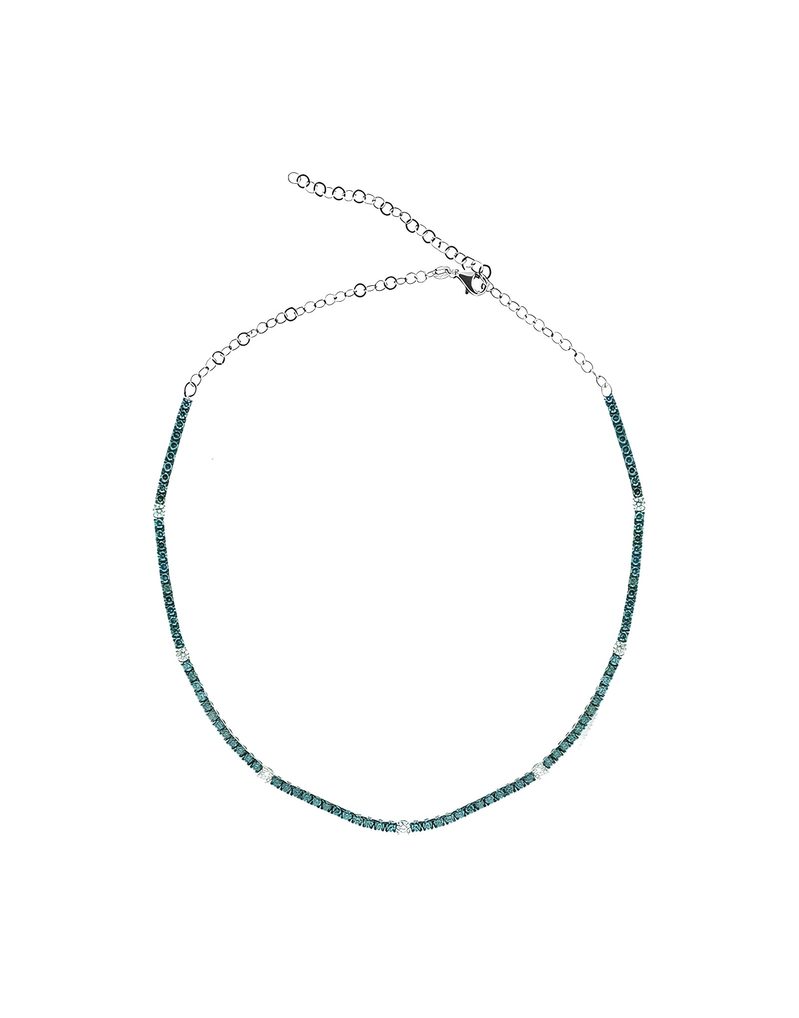 4.55ct Mavi Pırlantalı Choker