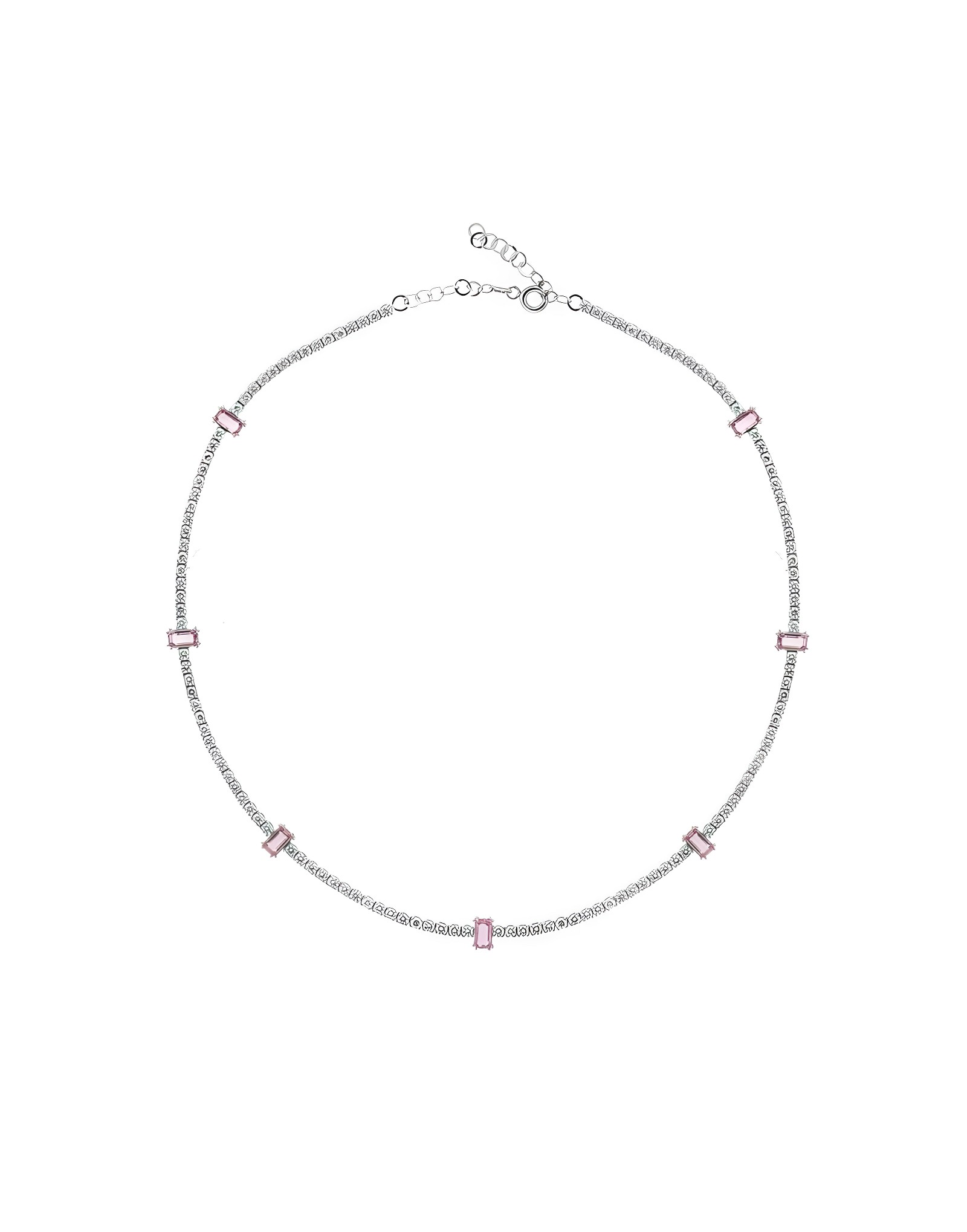 Pinky Safir Pırlanta Choker