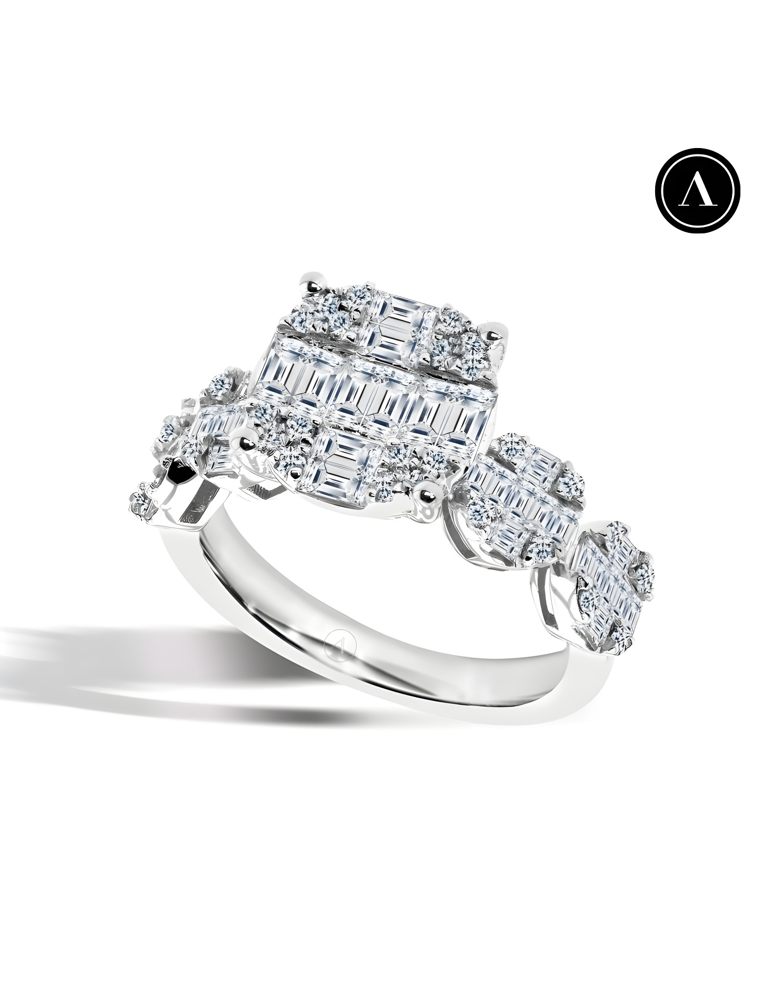 1.15ct F Rengi Baget Pırlanta Yüzük